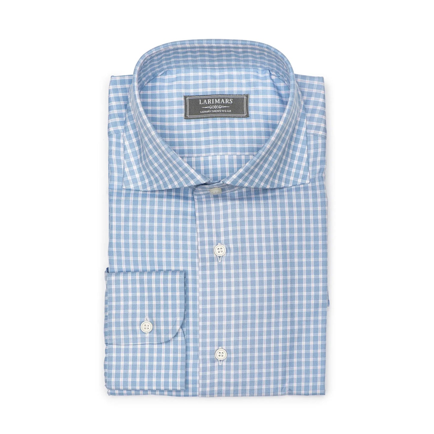 Blue & Red Twill - Larimars Clothing Men's Formal and casual wear shirts