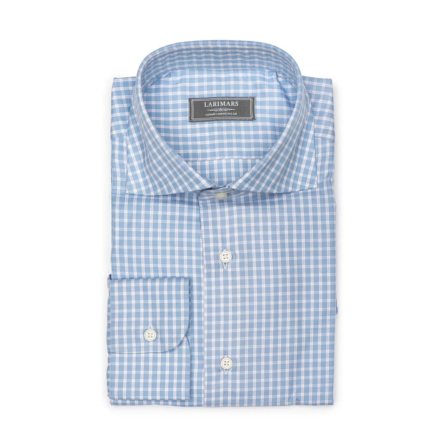 Blue & Red Twill - Larimars Clothing Men's Formal and casual wear shirts