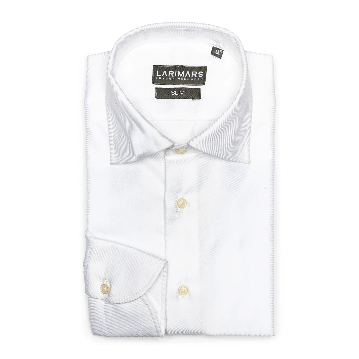 White Premium Royal Twill | Wrinkle Resistant