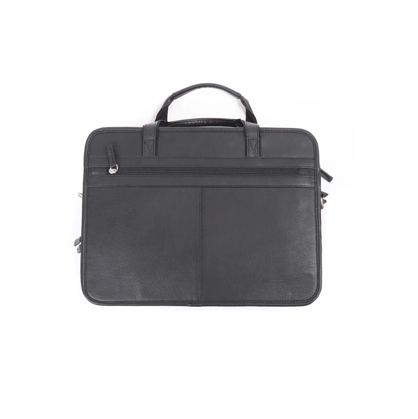 Leather Briefcase Laptop Bag | Black - Larimars Clothing Men's Formal and casual wear shirts