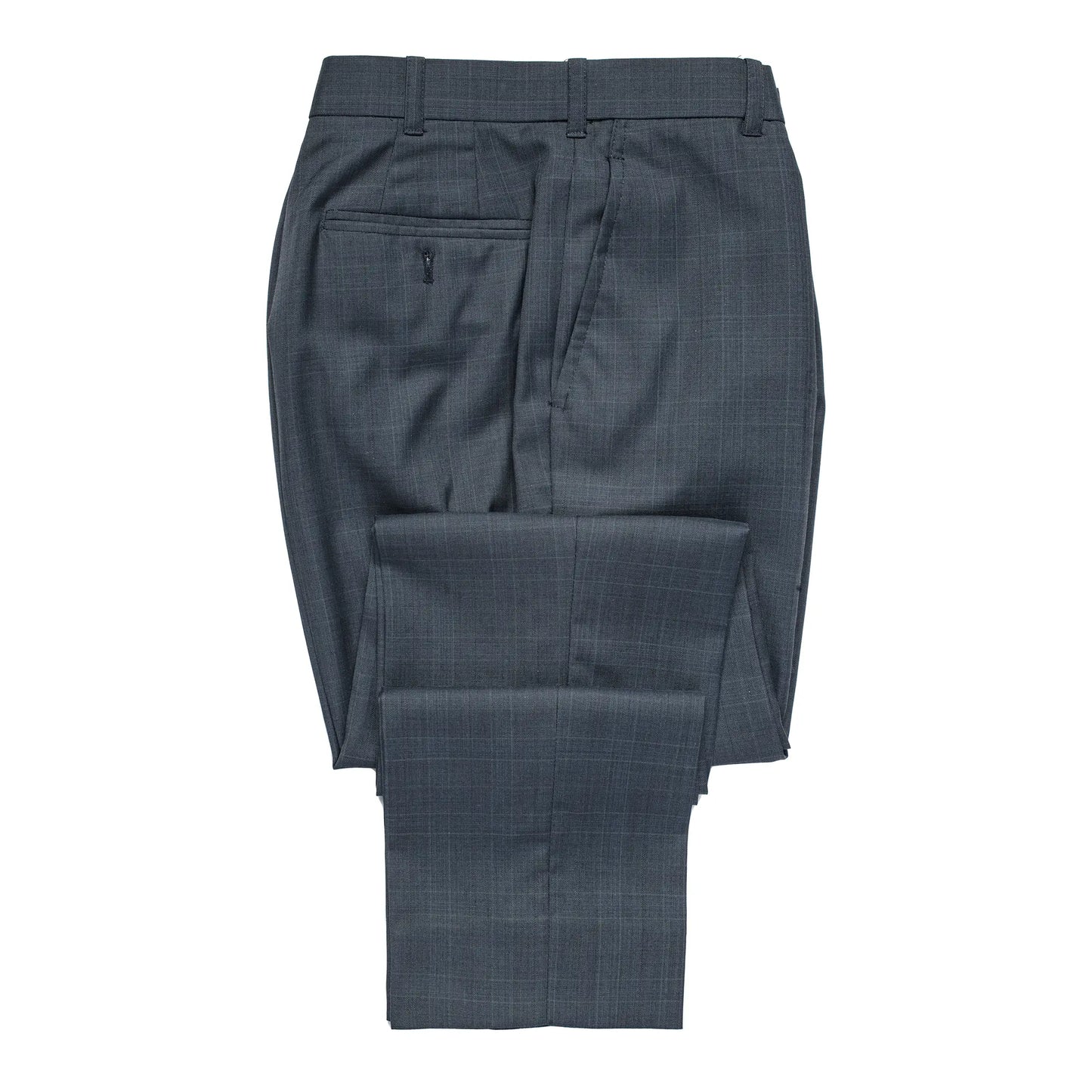 Dark Blue Windowpane Suit For Men