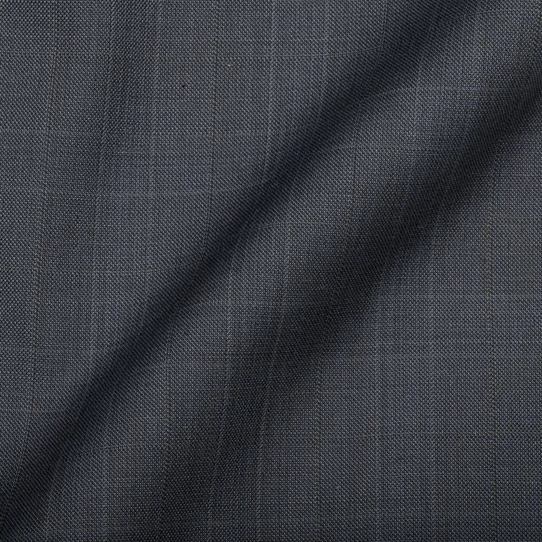 Dark Blue Windowpane Suits Fabric