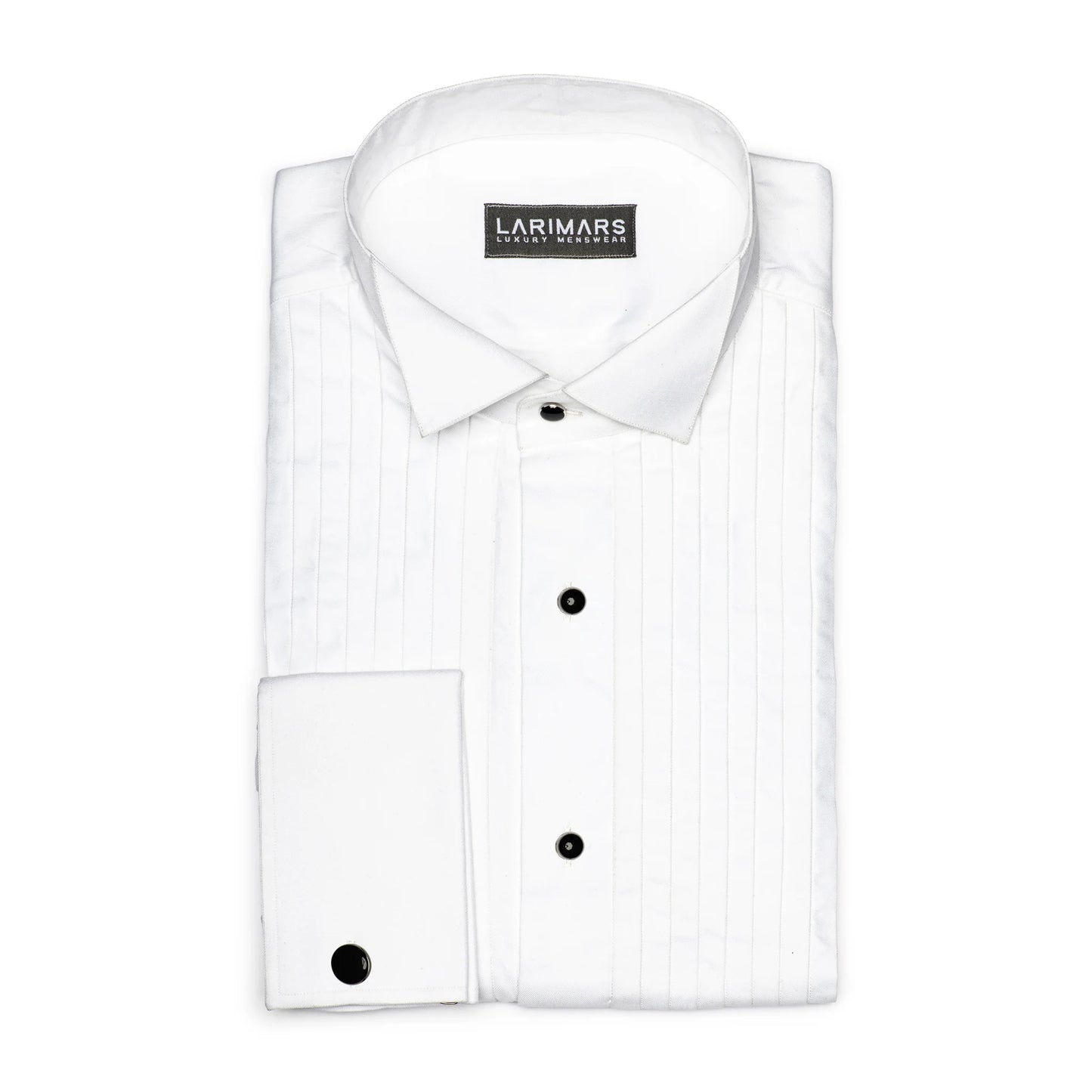 Pleated Bib Tuxedo Shirt - Larimars Clothing Men's Formal and casual wear shirts