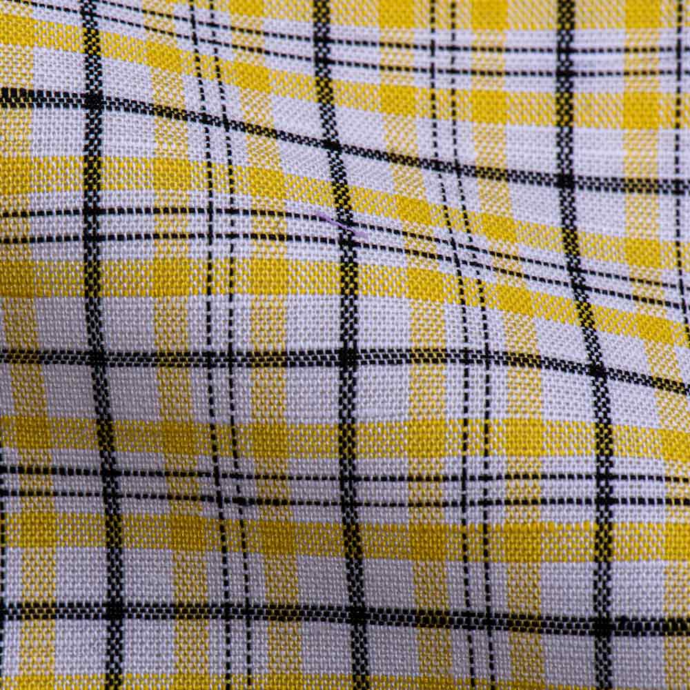 Yellow Cotton Linen Multi Check - Larimars Clothing Men's Formal and casual wear shirts