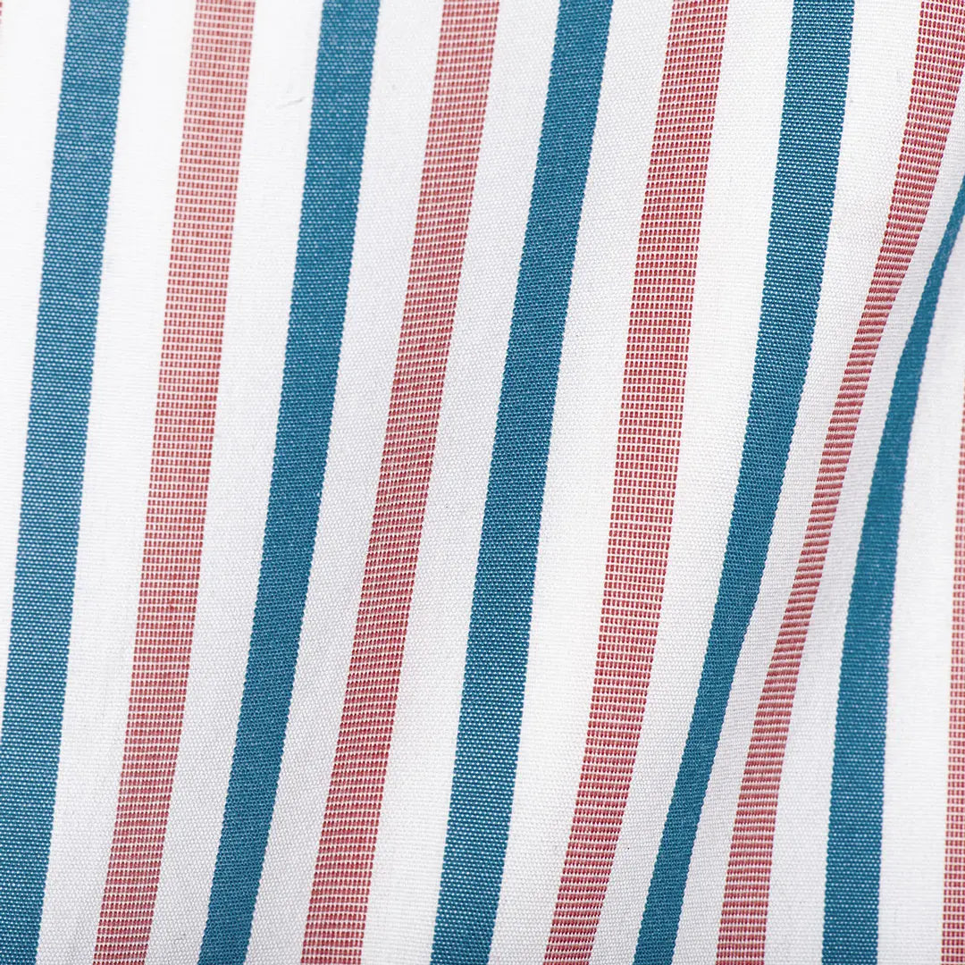 Blue & Red Dobby Stripe - Larimars Clothing Men's Formal and casual wear shirts