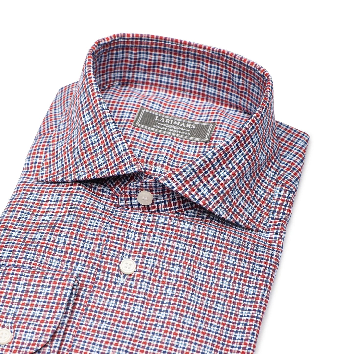 Blue & Red Multi Check - Larimars Clothing Men's Formal and casual wear shirts