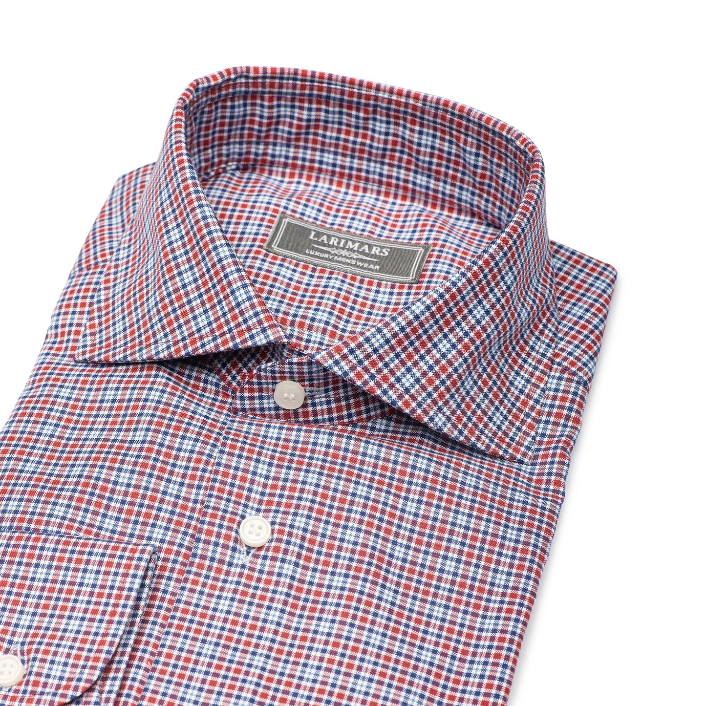 Blue & Red Multi Check - Larimars Clothing Men's Formal and casual wear shirts