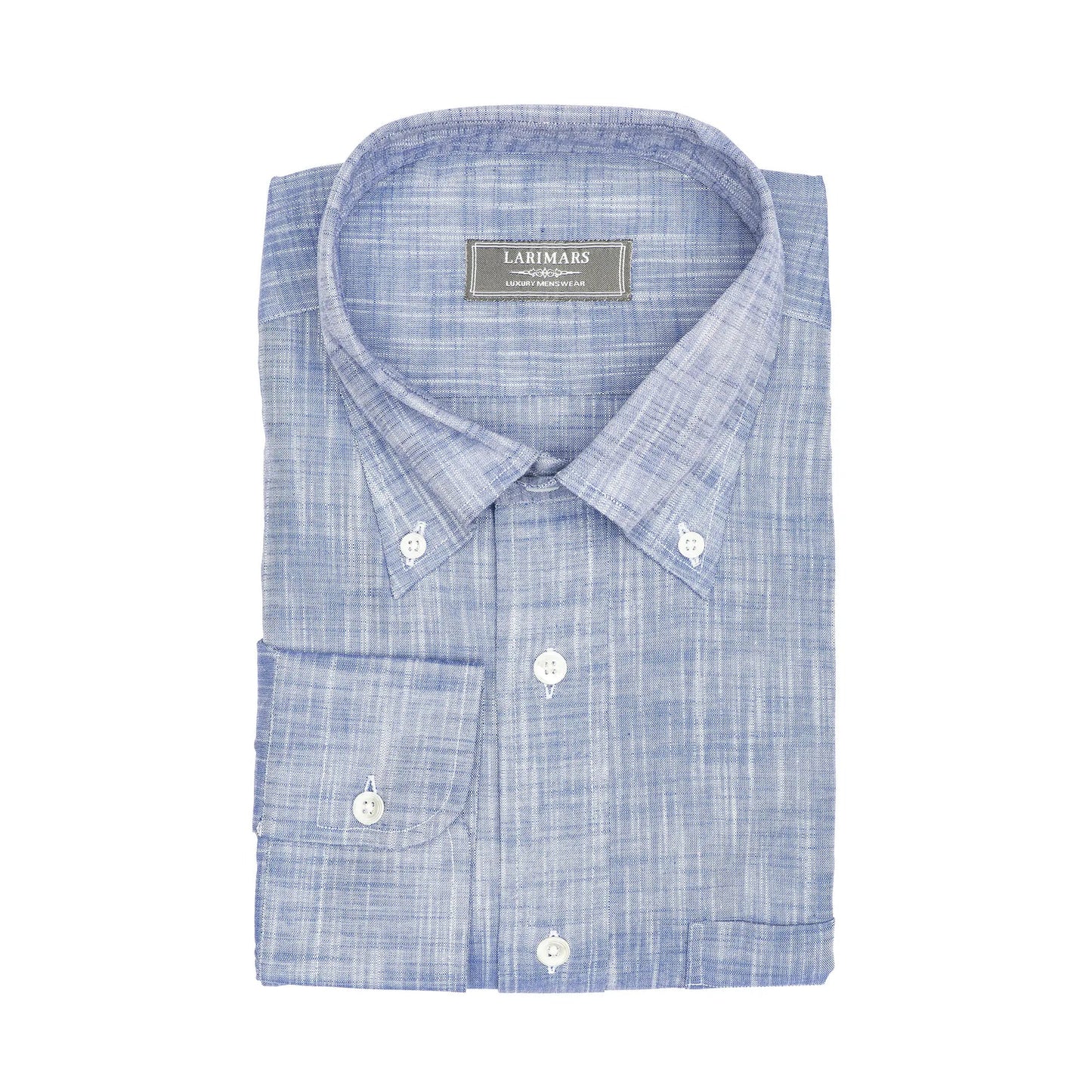 Blue Slub - Larimars Clothing Men's Formal and casual wear shirts