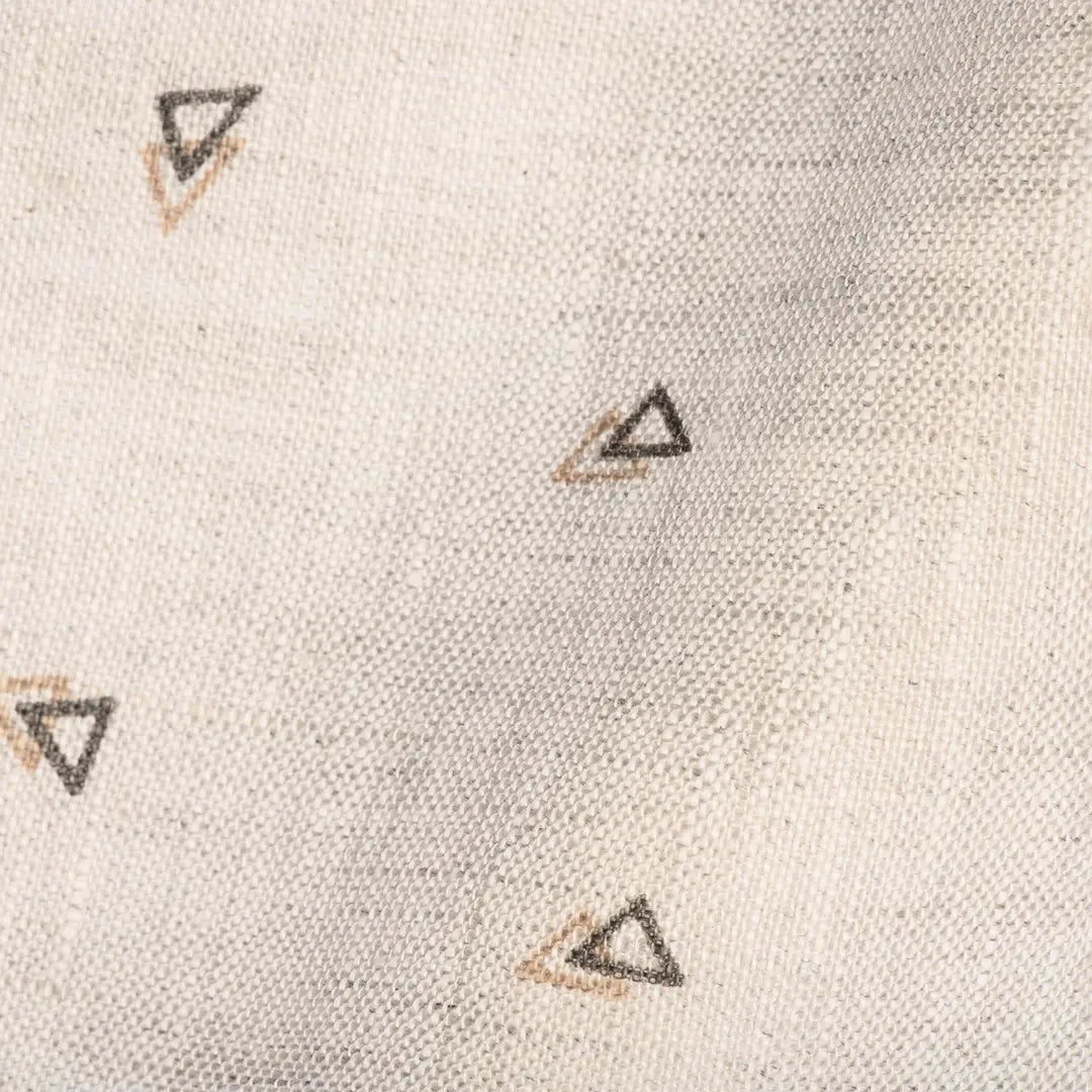 Classic Linen Beige Print | Burgoyne - Larimars Clothing Men's Formal and casual wear shirts