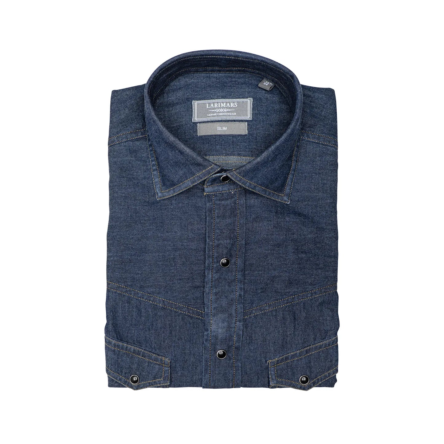 Enzyme Washed - Western Style Denim - Larimars Clothing Men's Formal and casual wear shirts