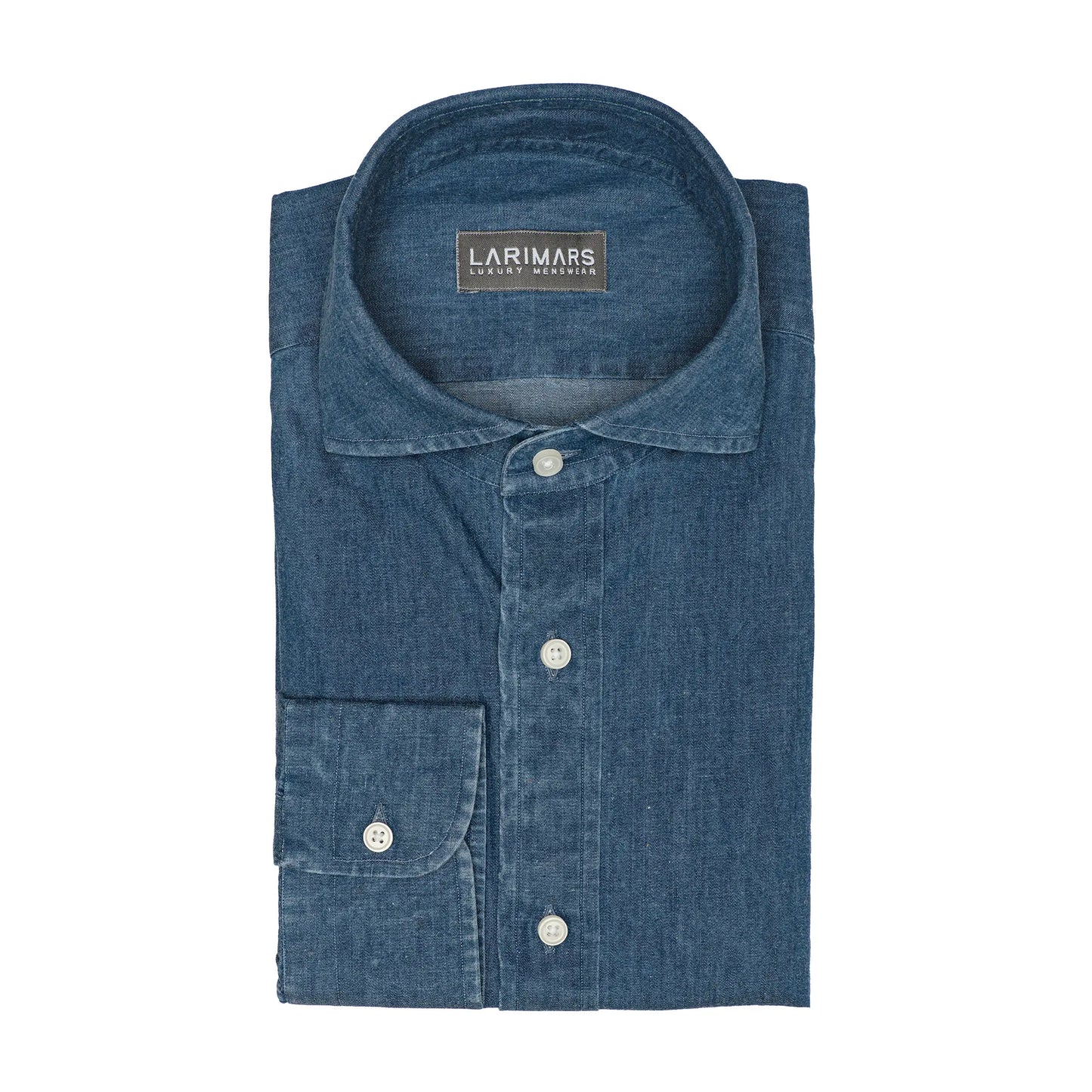 Medium Washed - Indigo Blue - Larimars Clothing Men's Formal and casual wear shirts