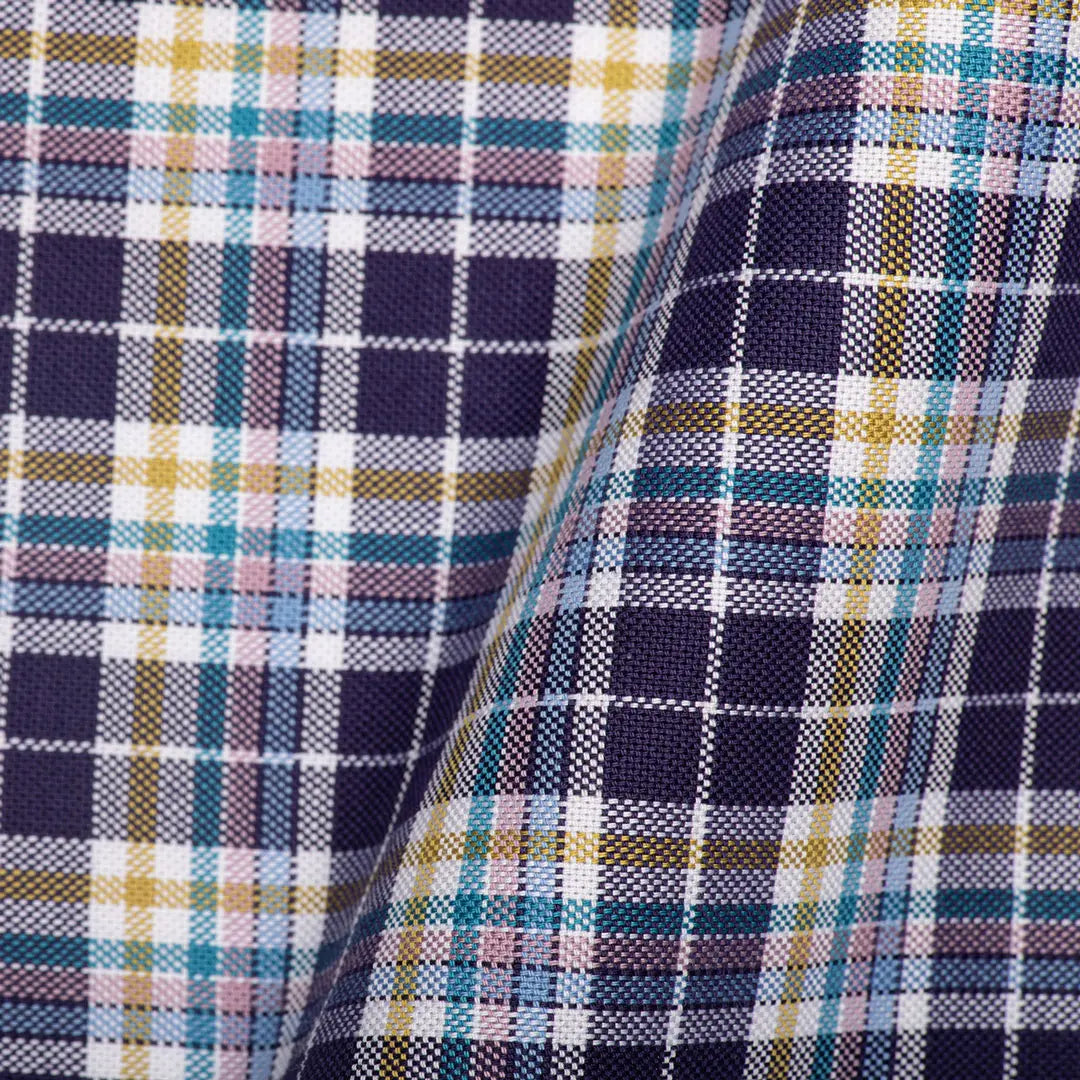 Purple Multi Check - Larimars Clothing Men's Formal and casual wear shirts