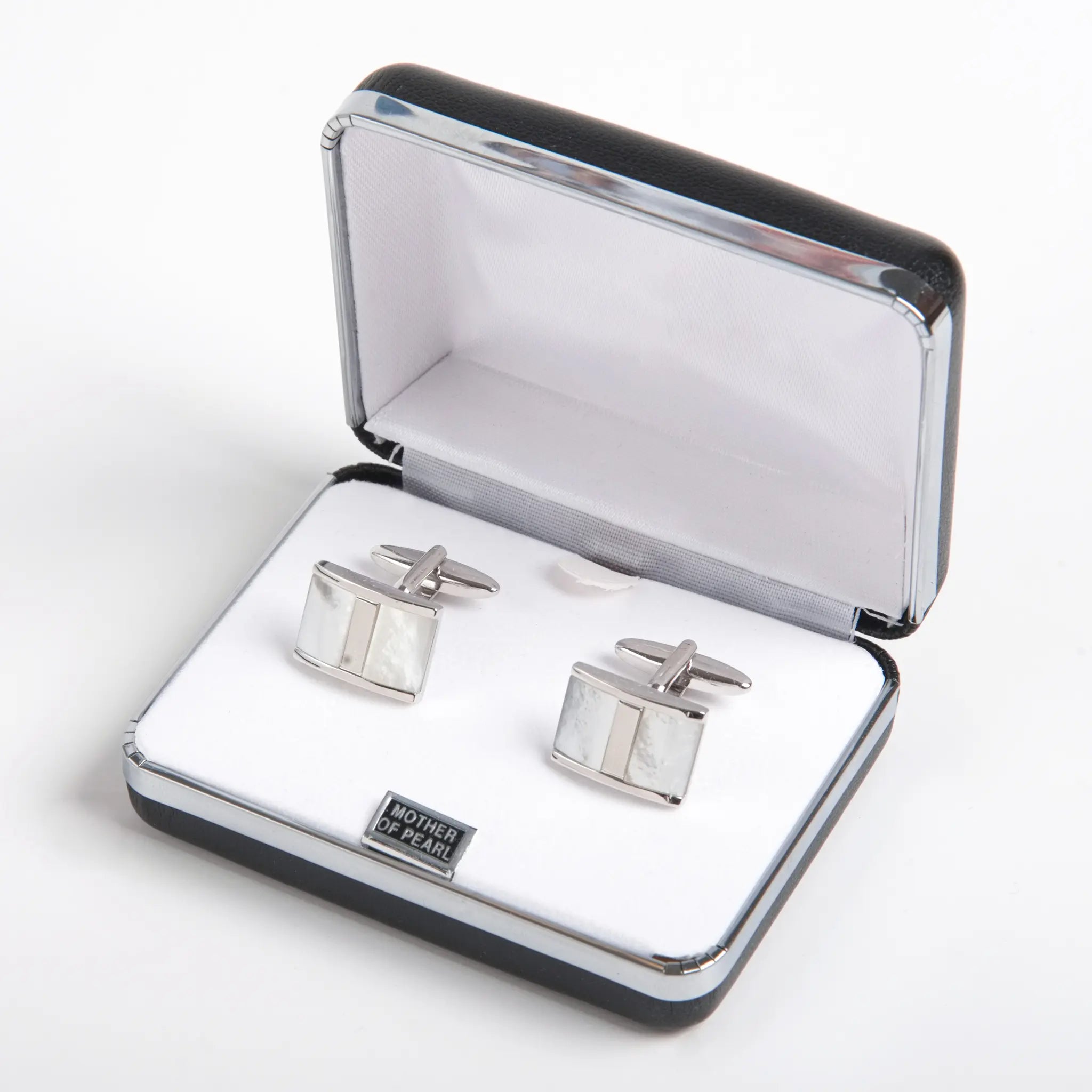 White Mother of Pearl Cuff Link - Larimars Clothing Men's Formal and casual wear shirts