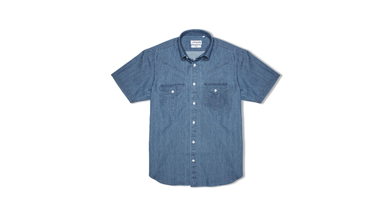 Embrace Summer in Style with Our Indigo Garment Washed Denim Shirt
