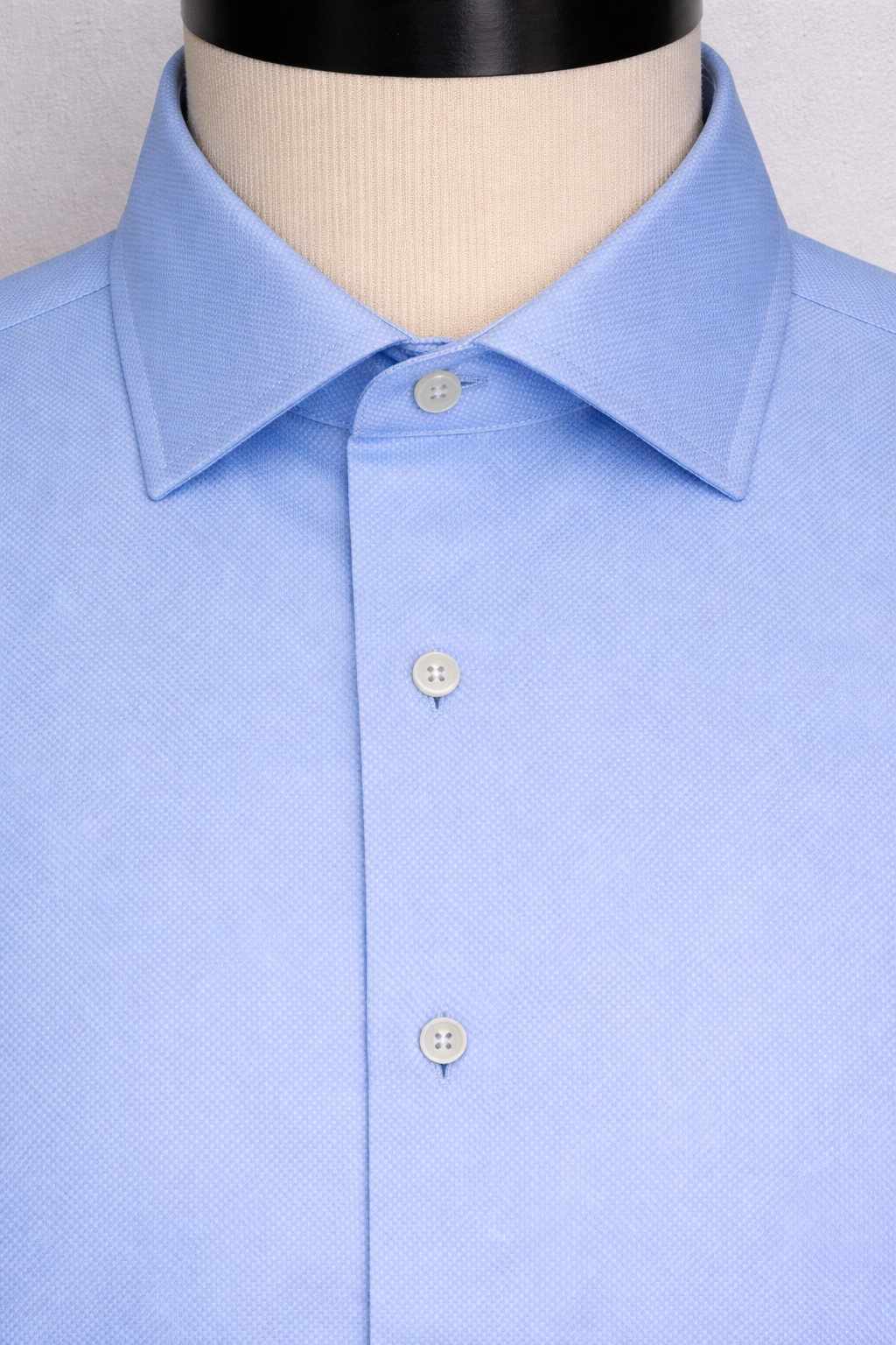 Blue Basket Weave Texture | Cotton Shirt