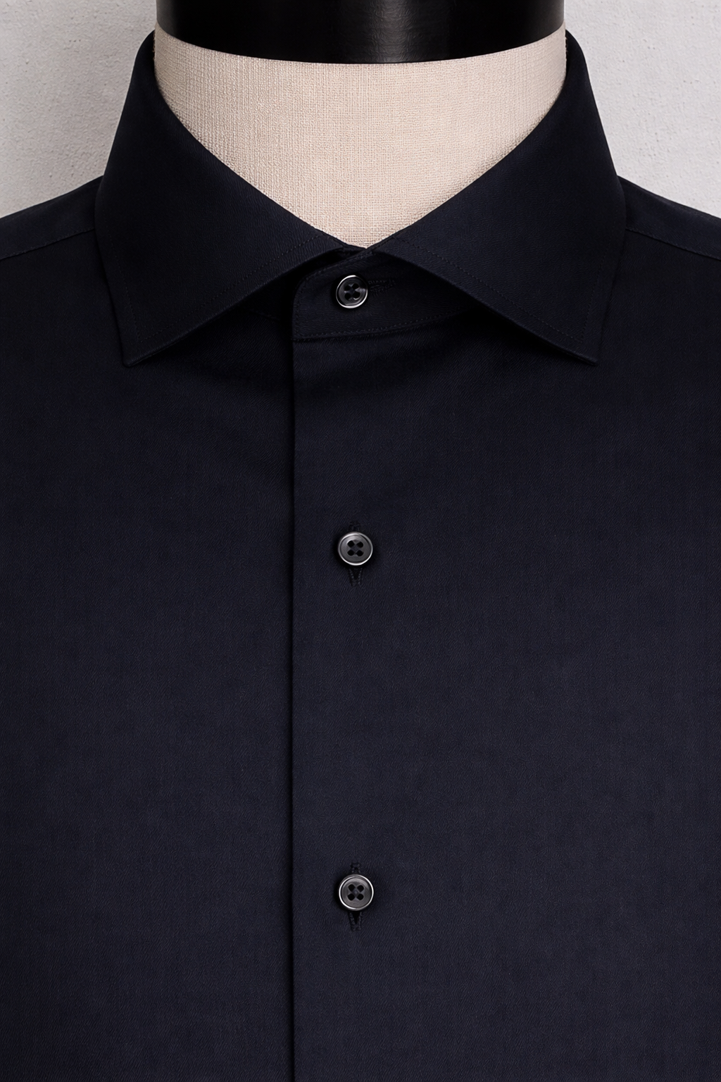 Black Fine Twill | Cotton Shirt