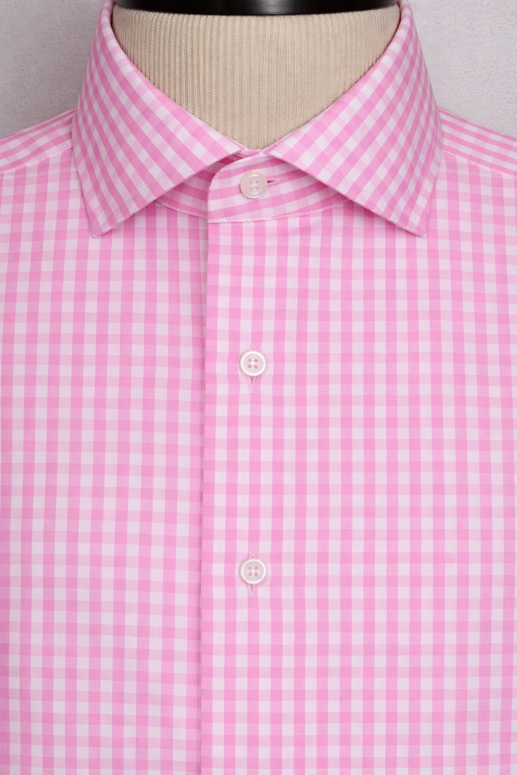 Pink Gingham | Cotton Shirt
