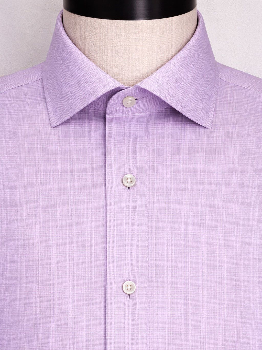 Mauve Prince of Wales Check | Cotton Shirt