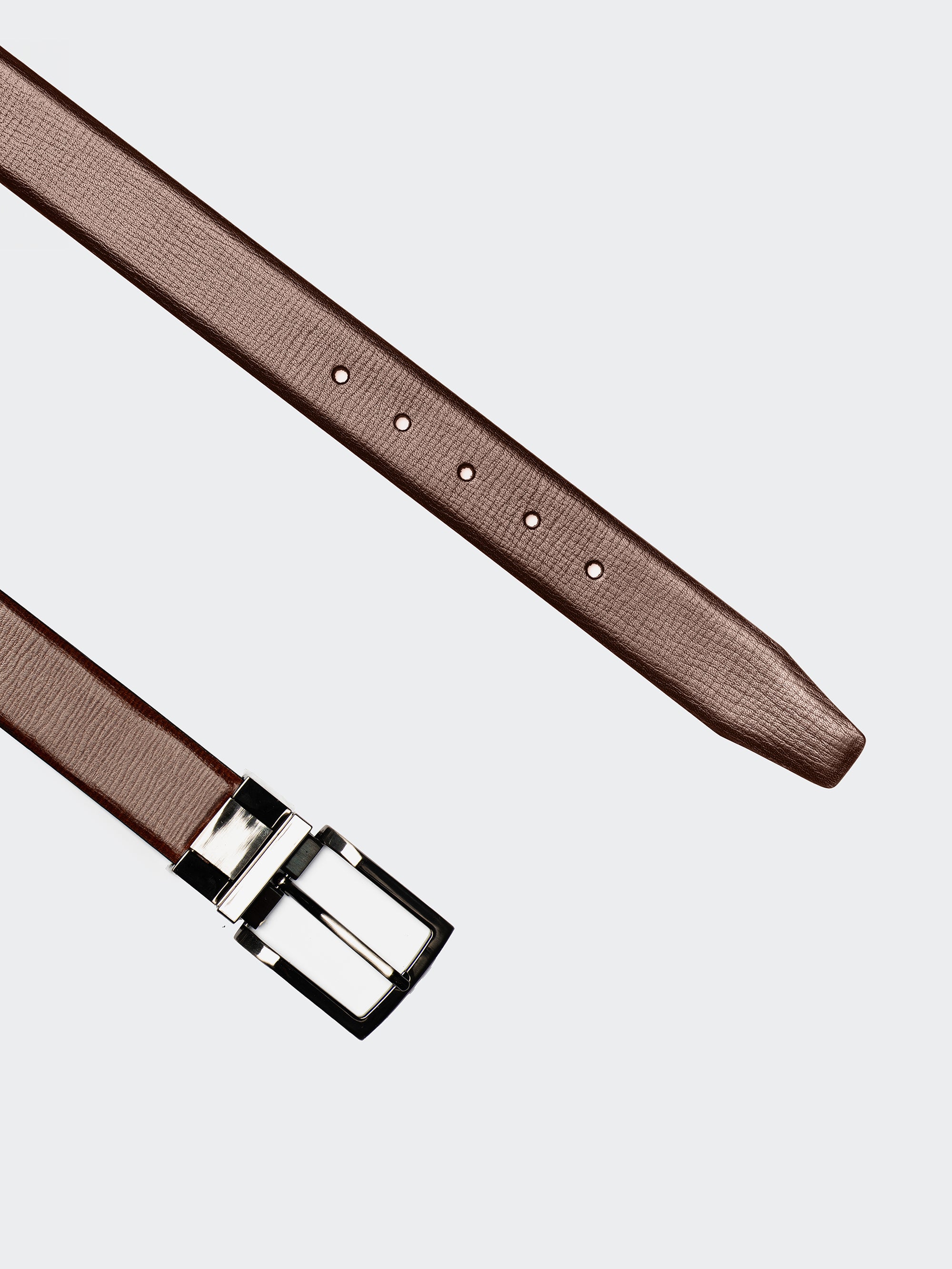 Tan Pattern - Italian Leather Belt