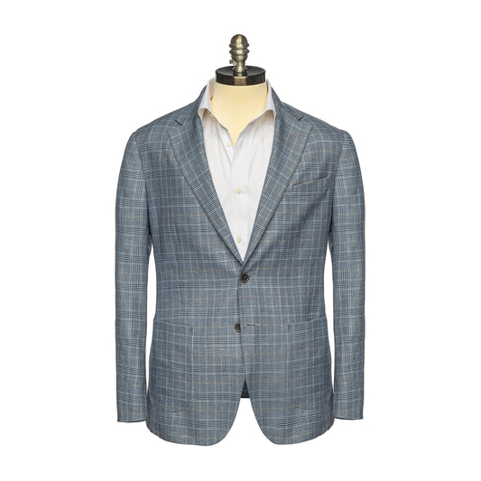 Blue And Navy Multi Check Jacket