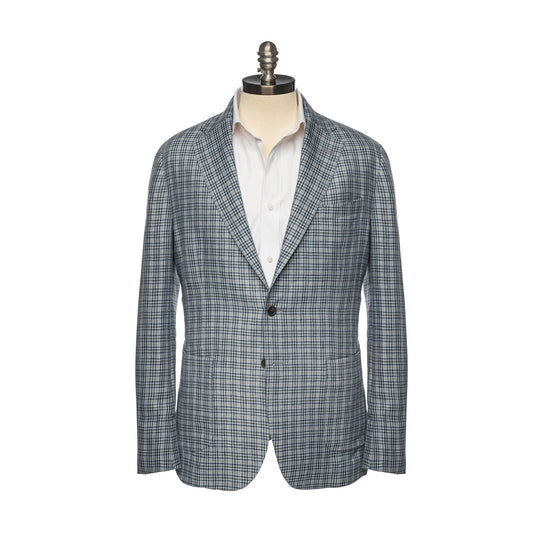 Blue & Navy Multi Check 2pcs Suit