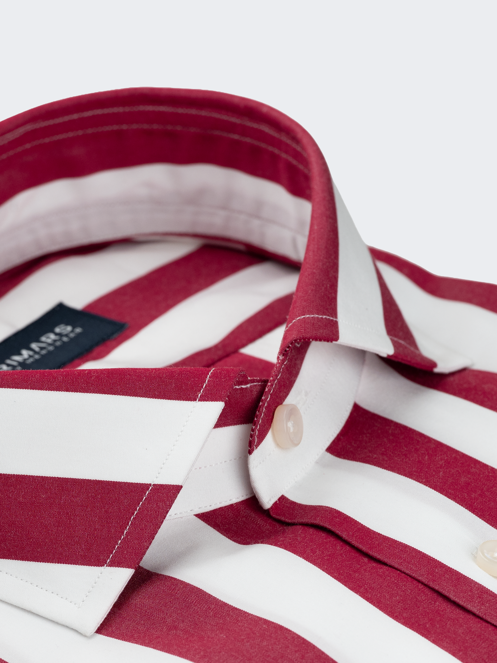 Red Wide Stripe | Cotton Shirt
