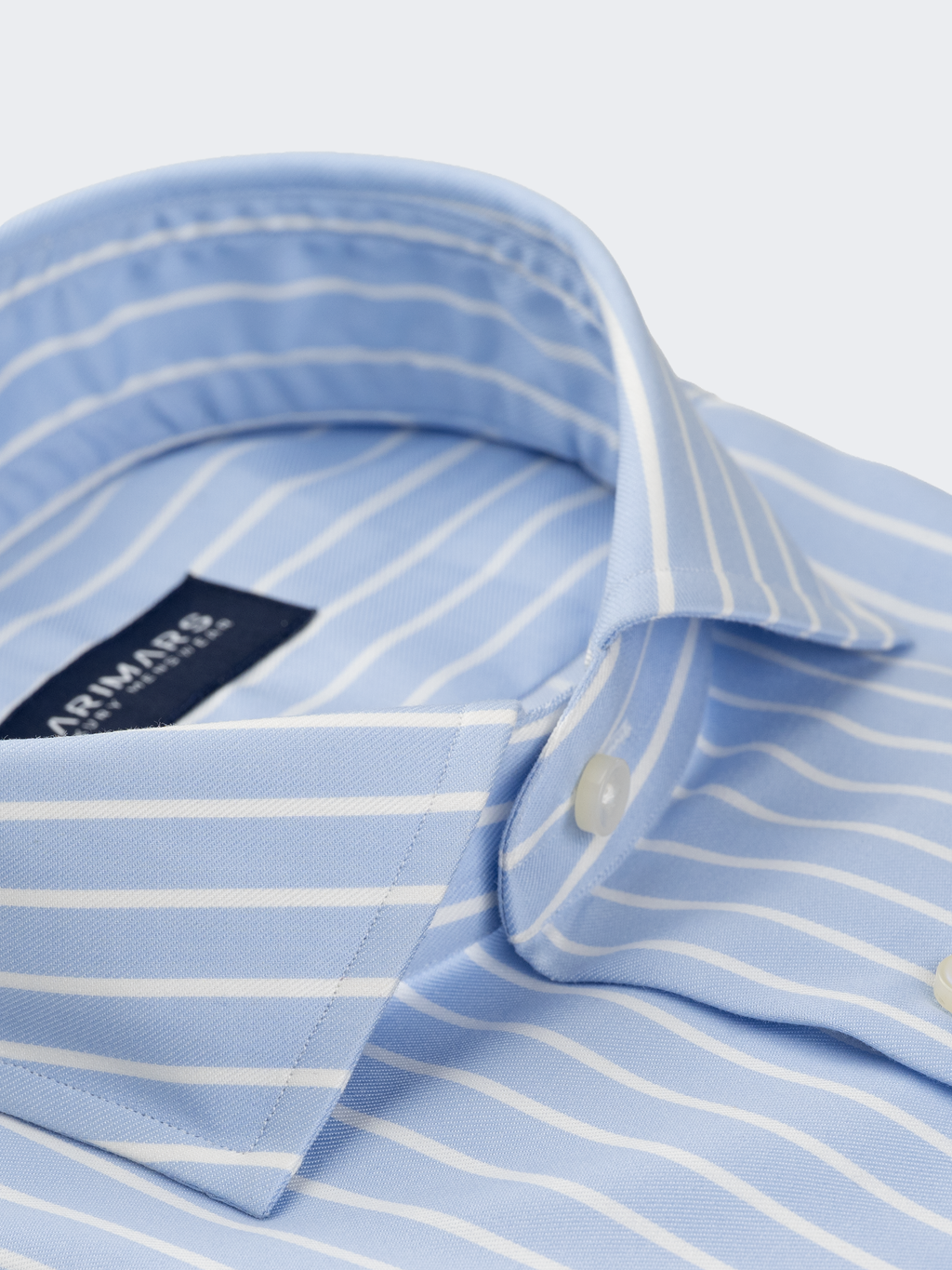 Light Blue Reverse Stripe | Cotton Shirt