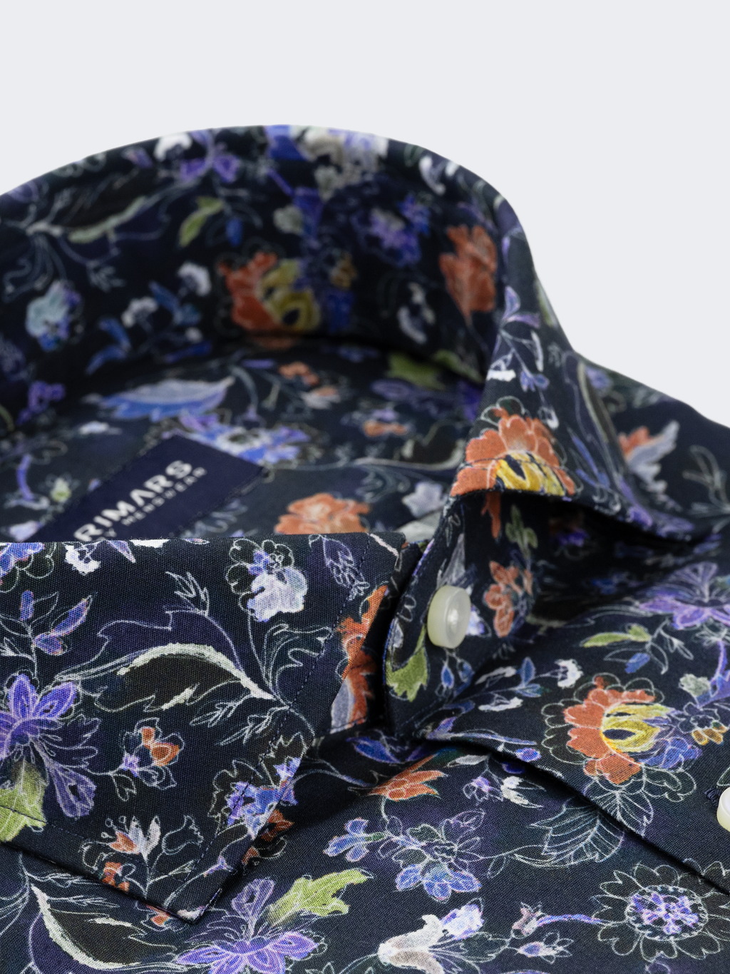Western Blue Floral Print | Cotton Shirt