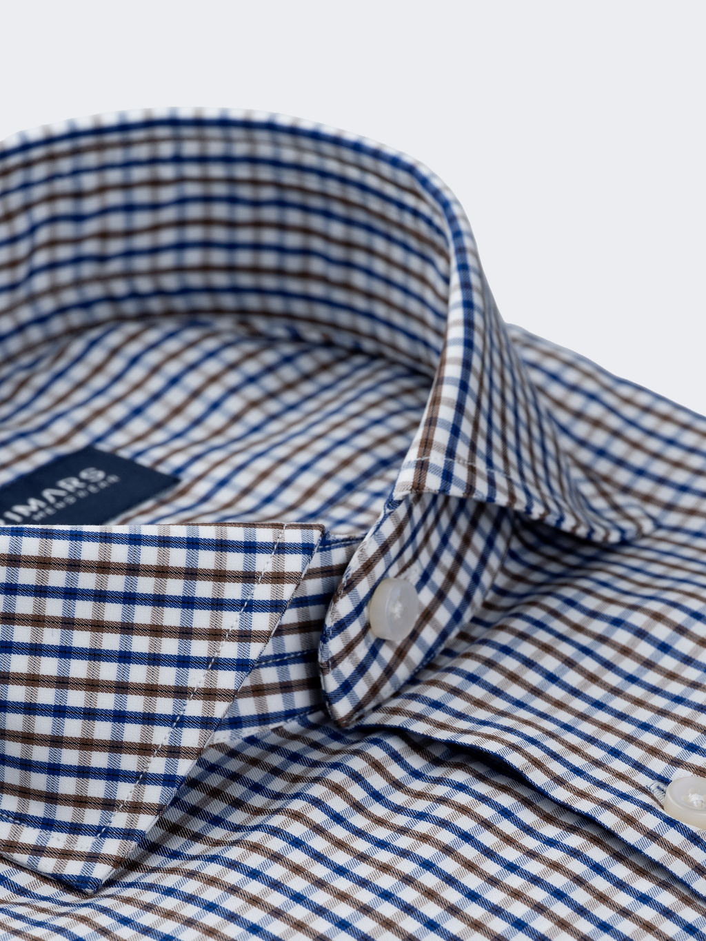 Blue & Brown Tattersall check