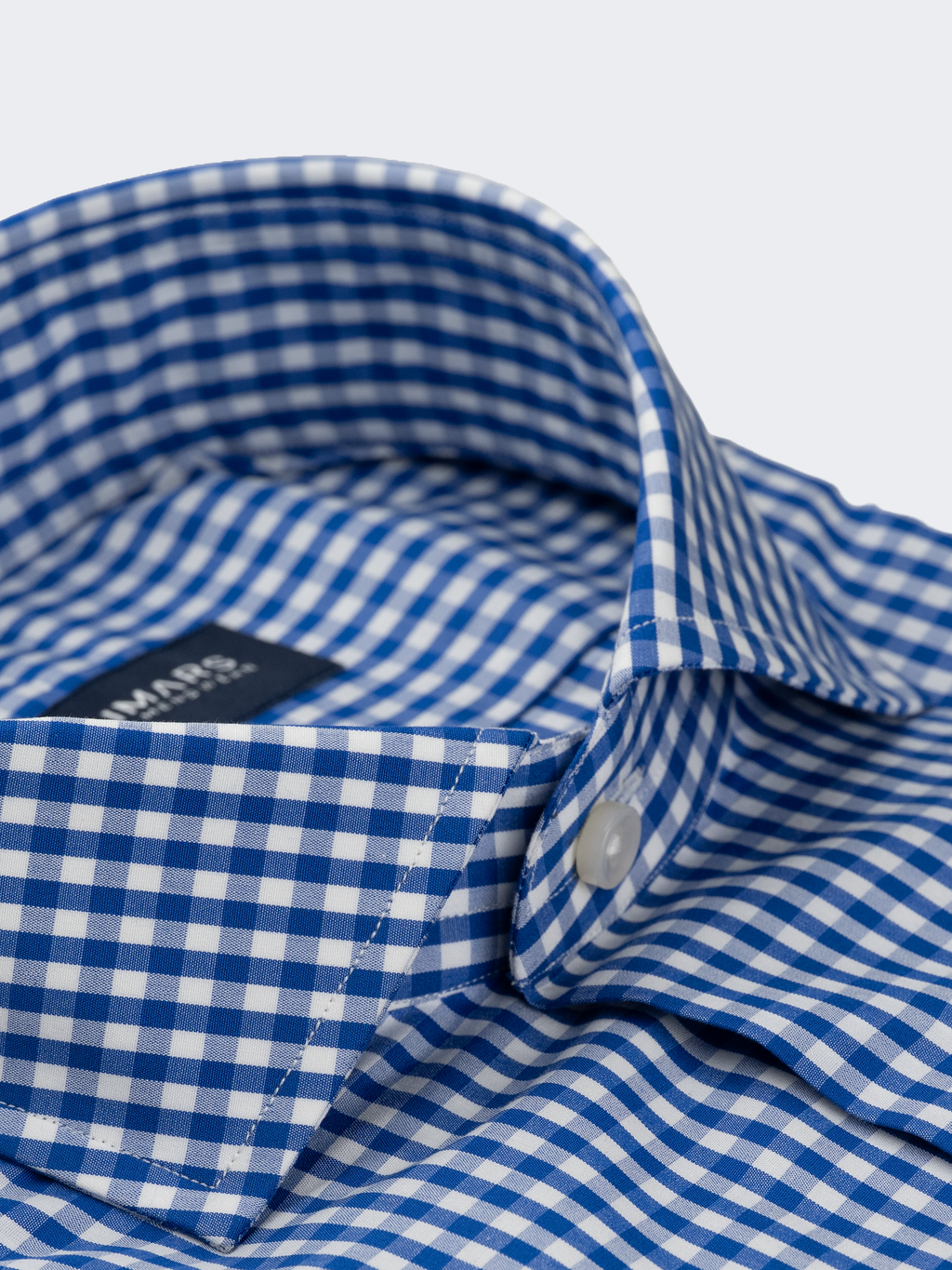 Blue Mini Gingham | Cotton Shirt