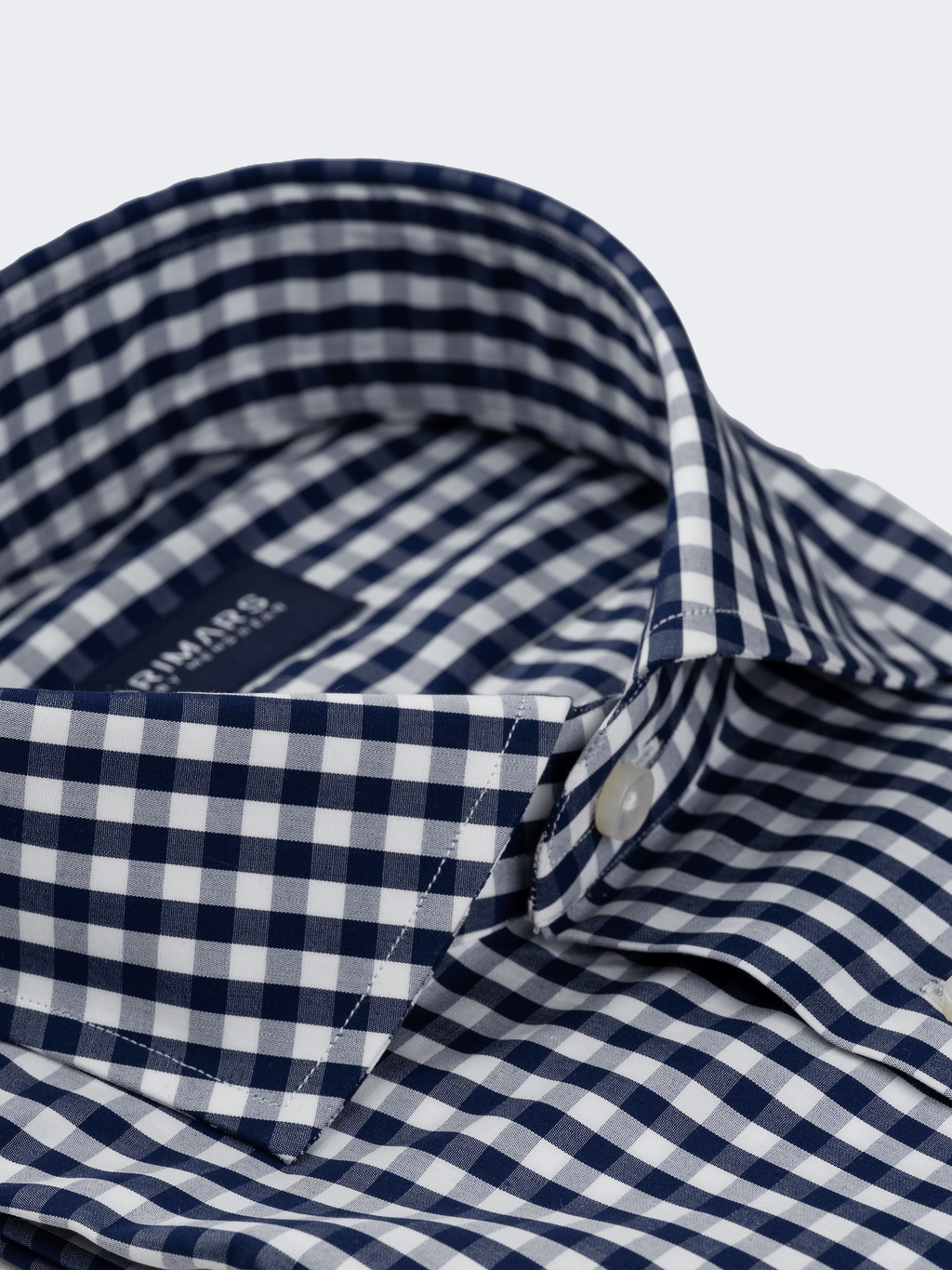 Navy Gingham | Cotton Shirt