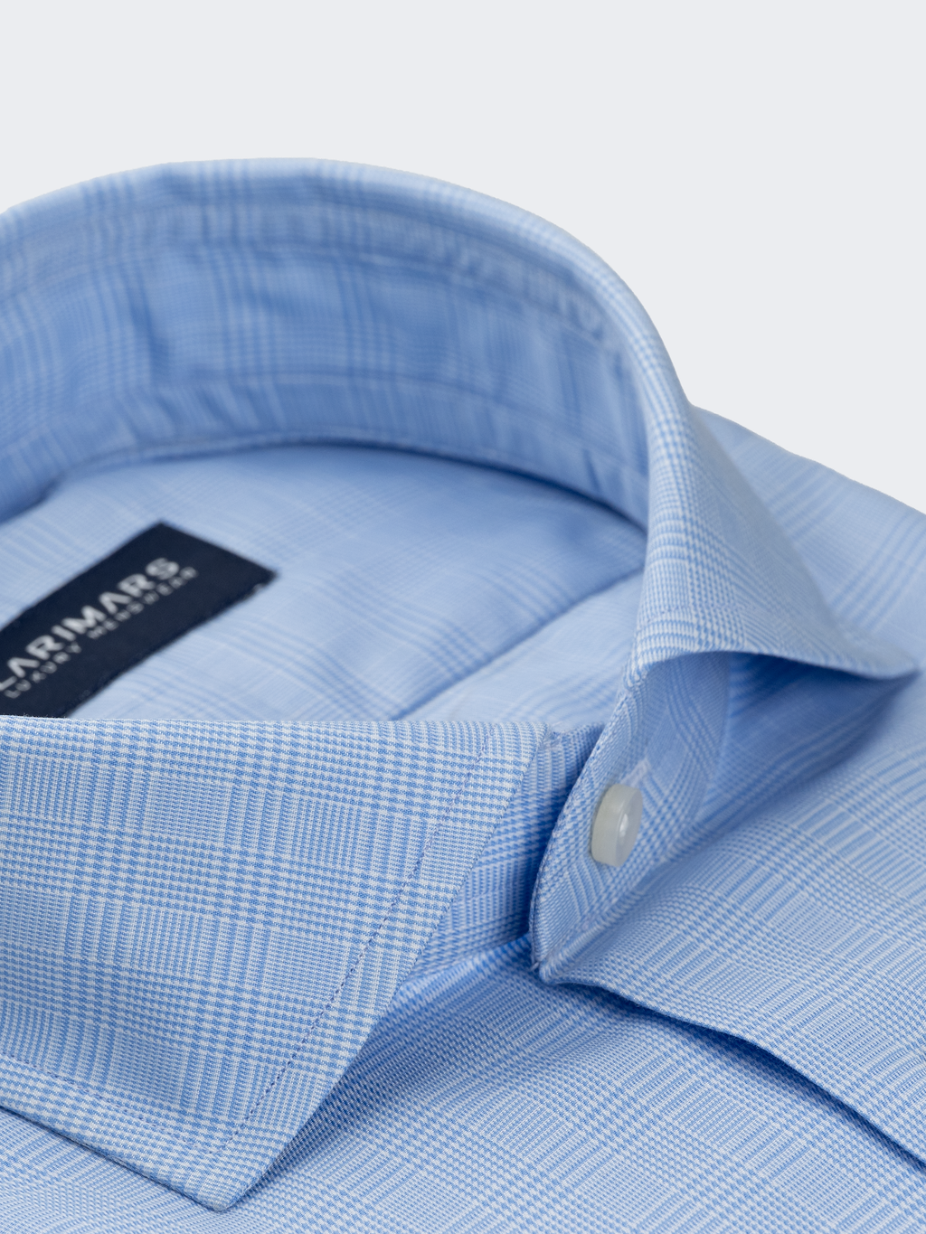 Blue Prince of Wales Check | Cotton Shirt