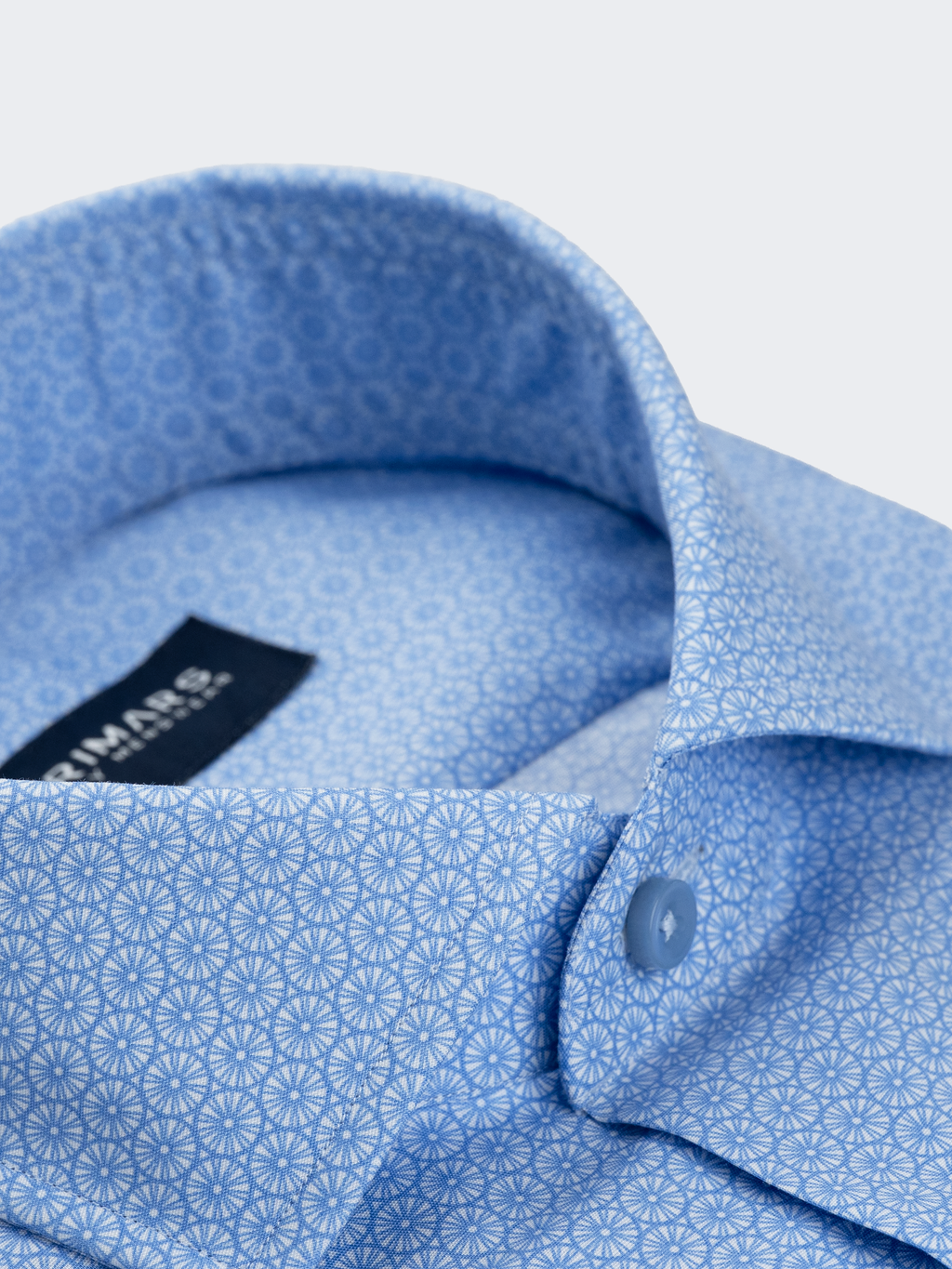 Indigo Wheel Print | Cotton Shirt