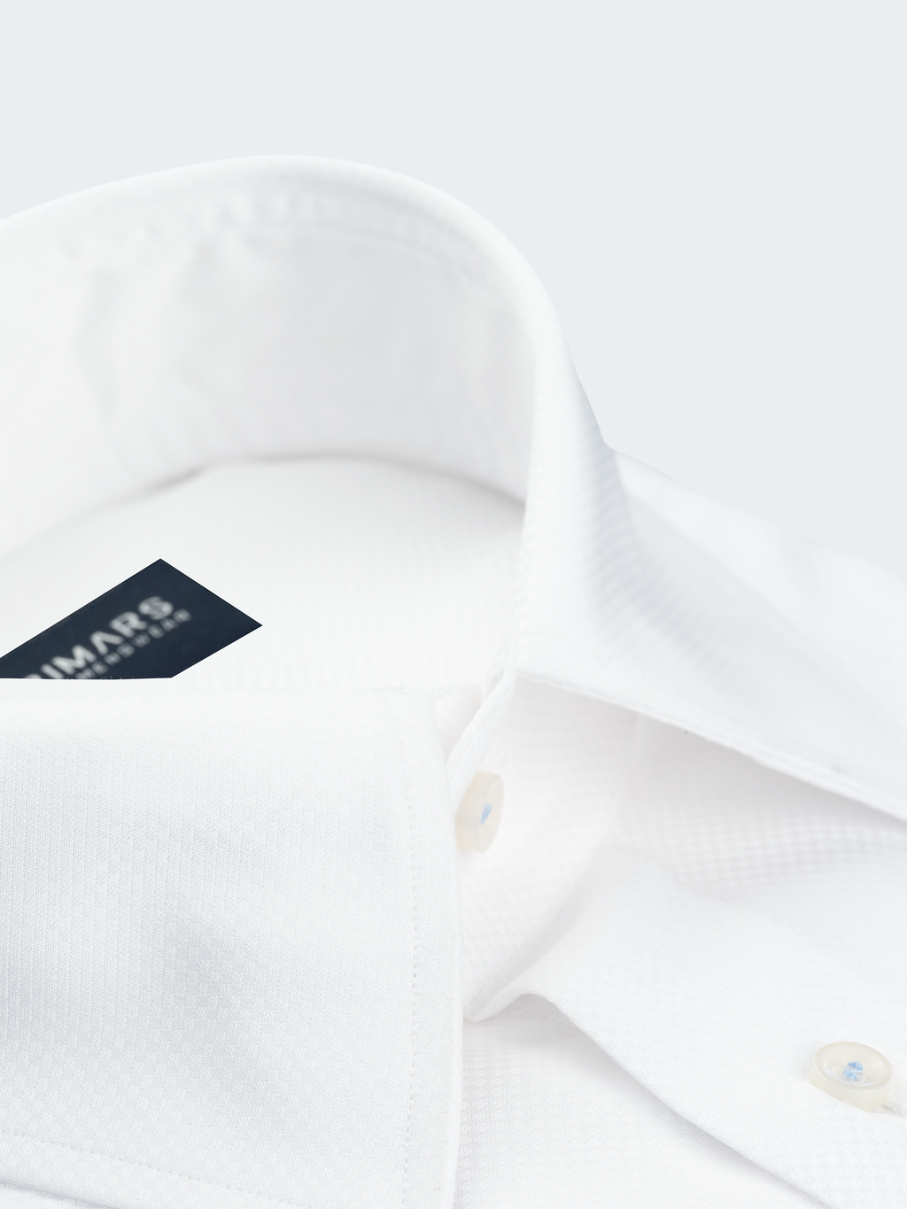 White Basket Weave Texture | Cotton Shirt