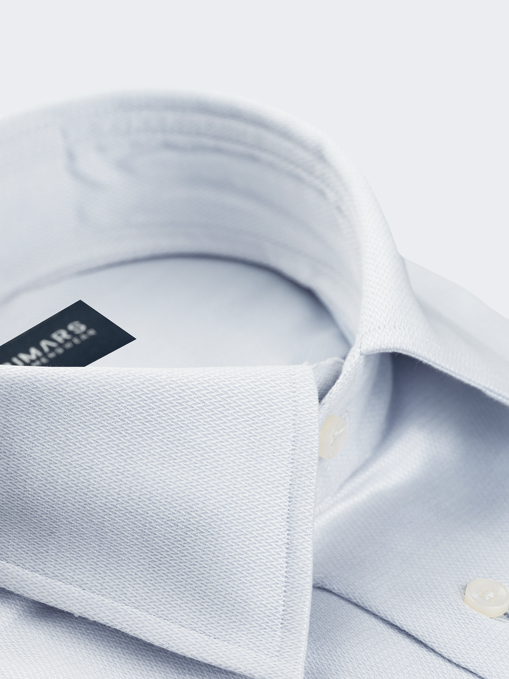 Light Blue Chevron Weave Shirt