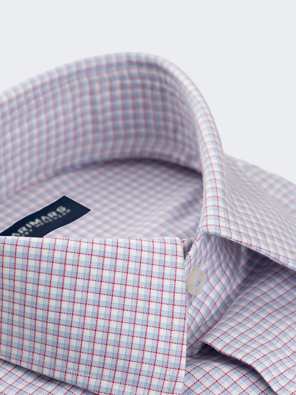 Blue & Red Mini Graph Check Shirt