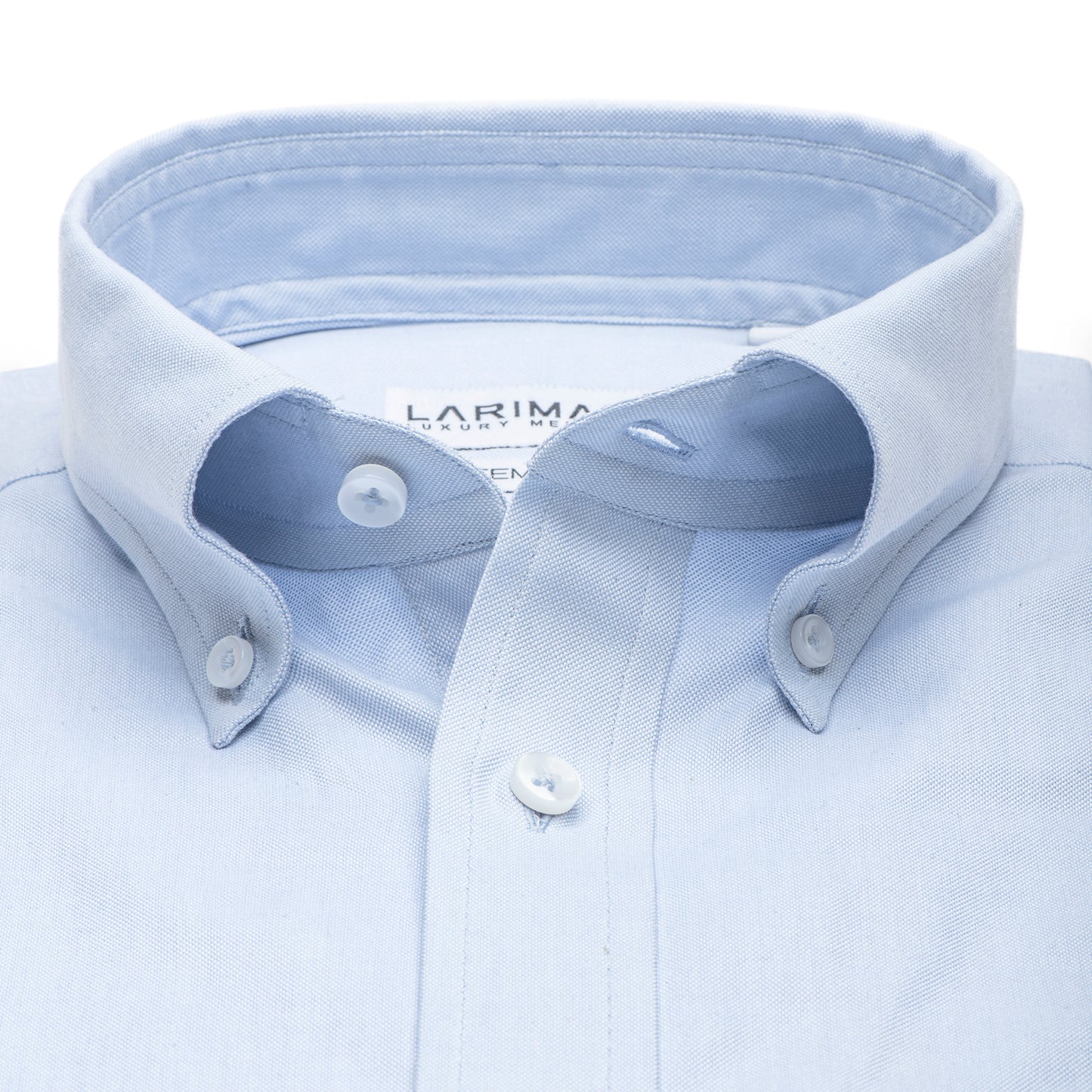 Blue Pin point Oxford Shirts Collar