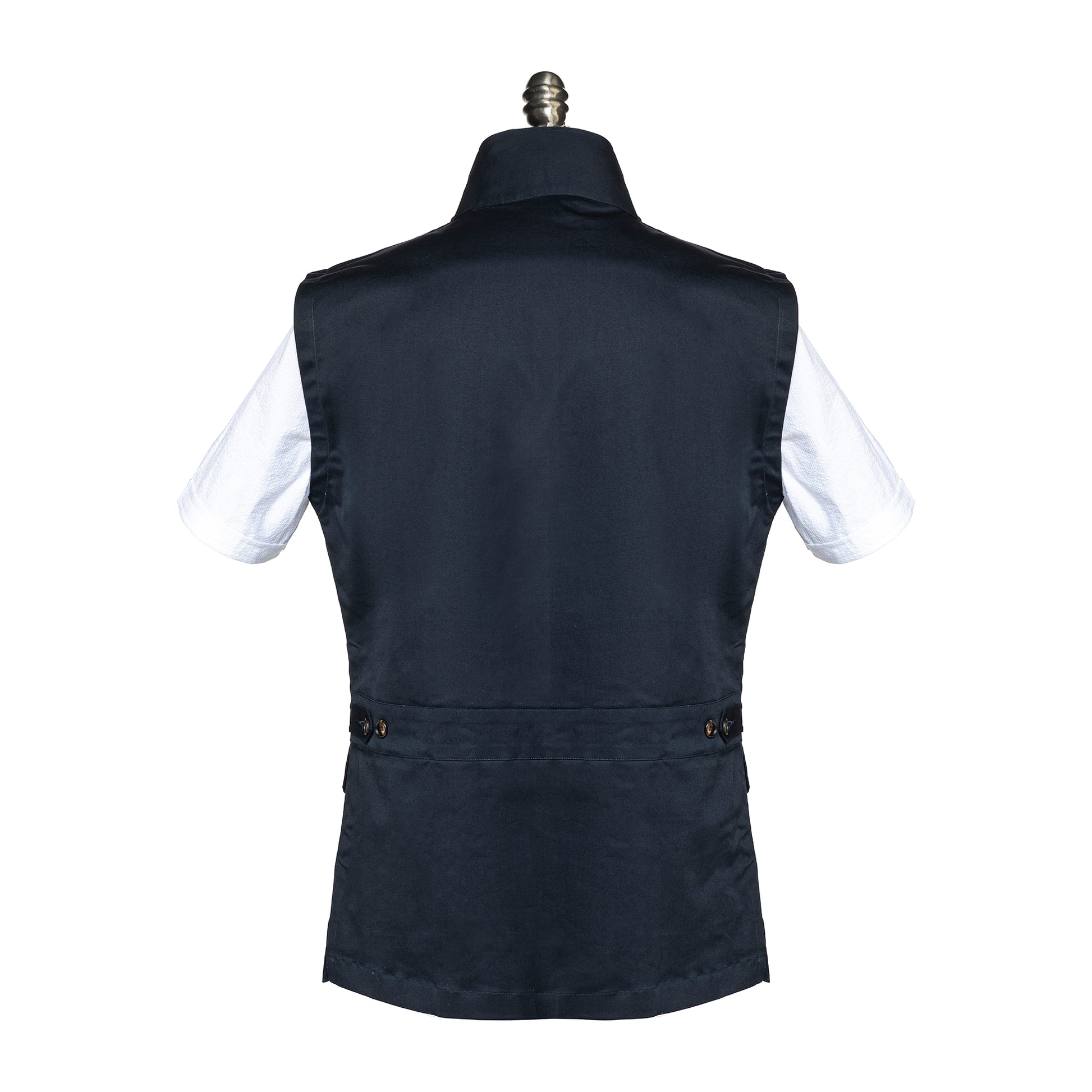 3 Pocket Utility Vest in Navy Blue color.