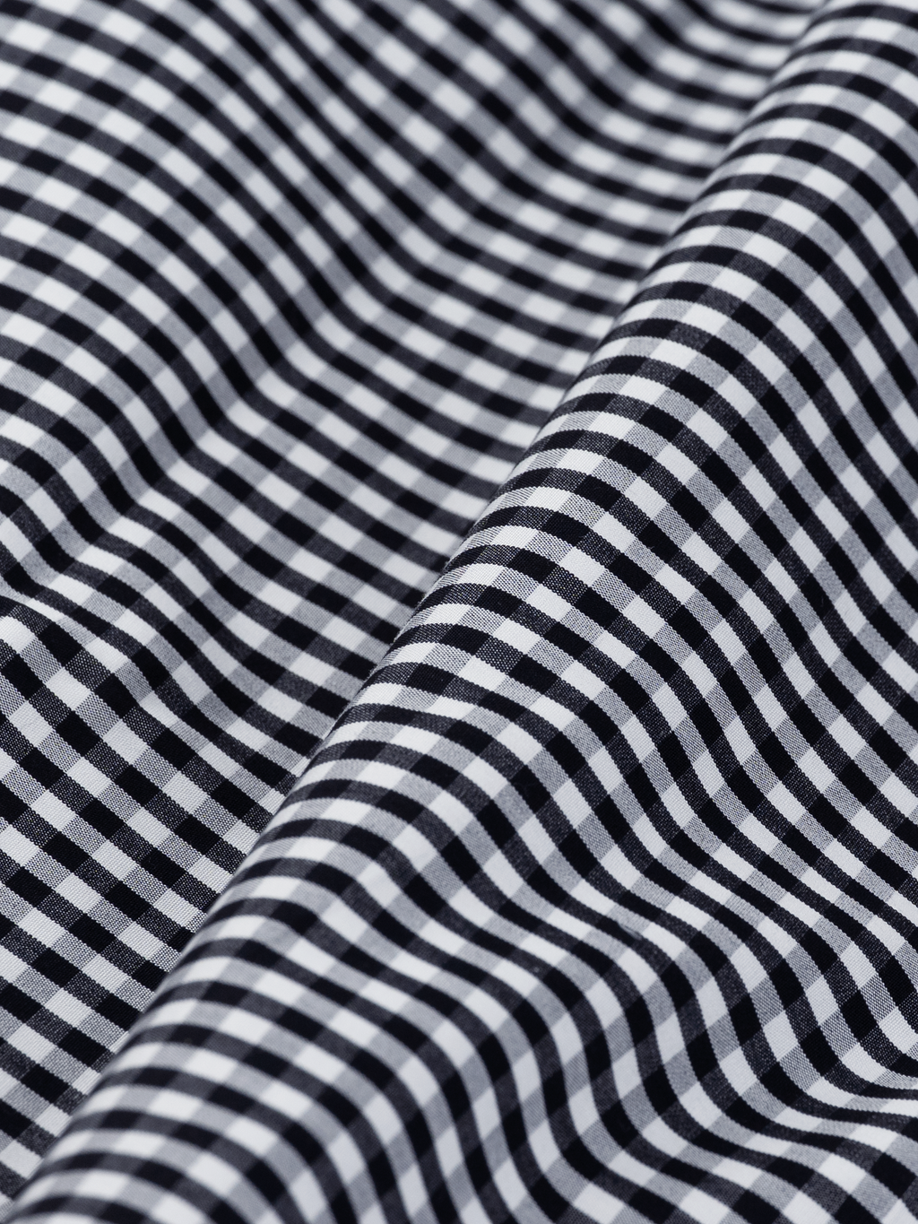 Black Mini Gingham | Cotton Shirt