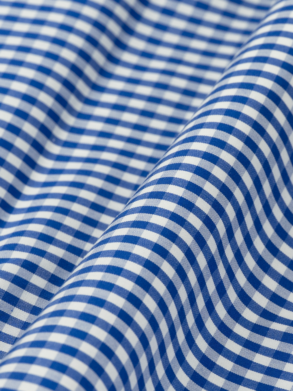 Blue Mini Gingham | Cotton Shirt