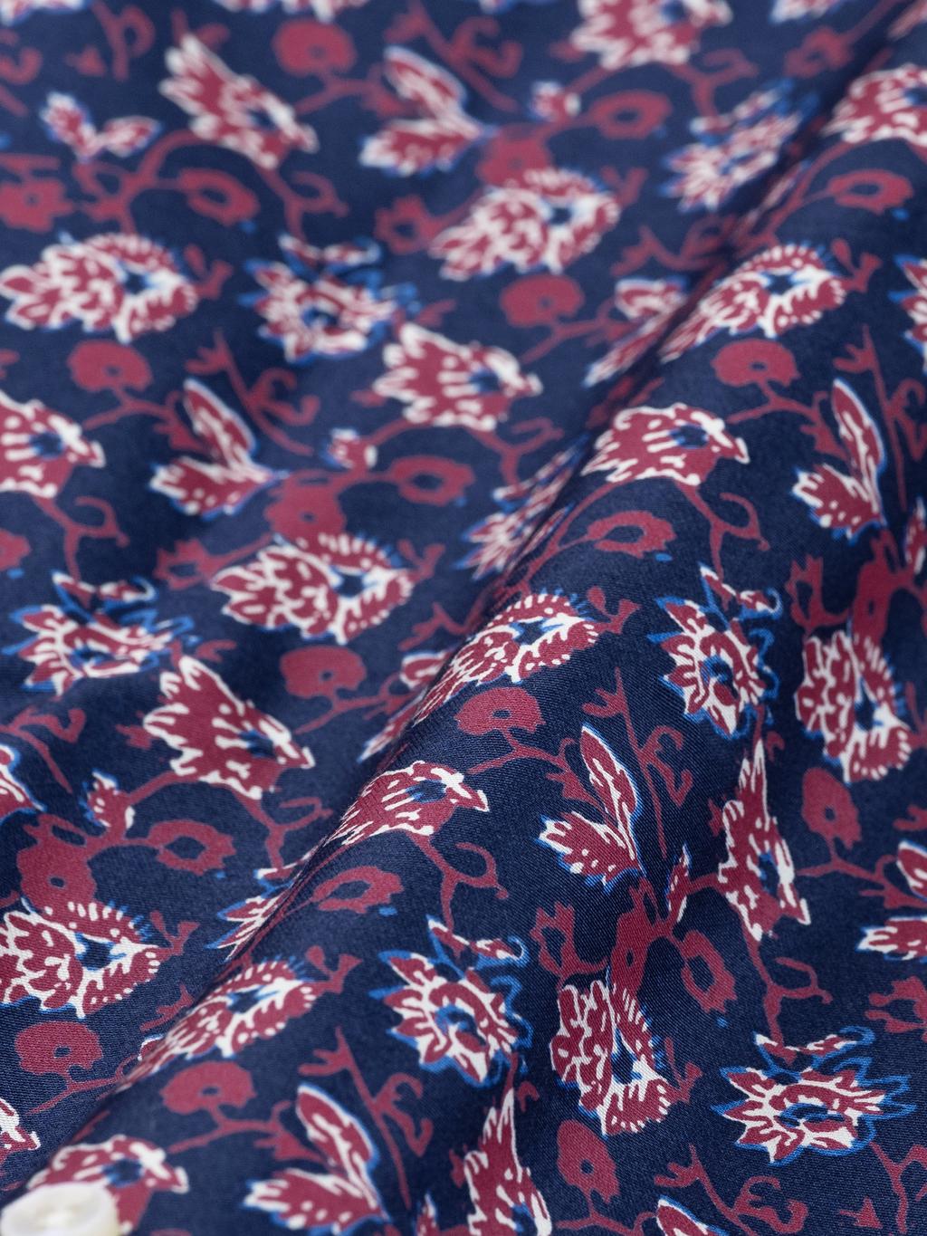 Vintage Floral Print | Cotton Shirt