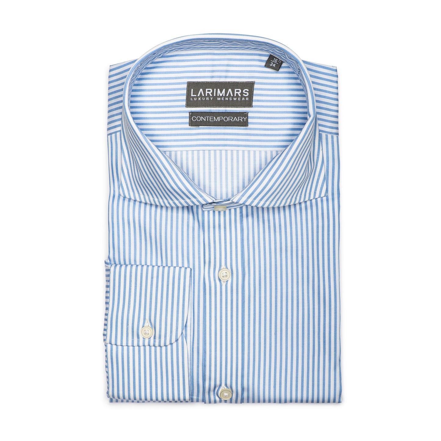 Light Blue Pencil Stripe Shirt for Men