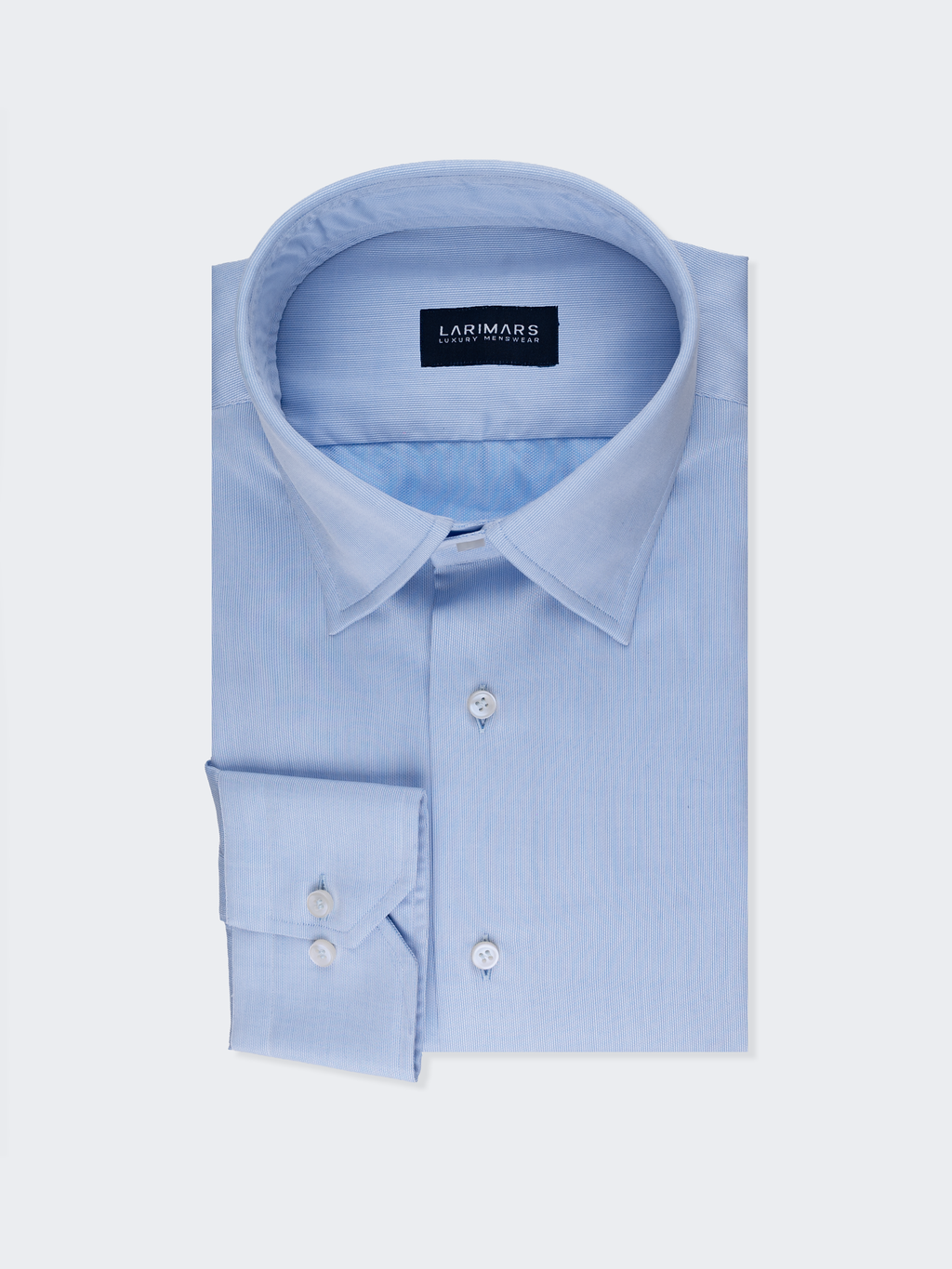 Medium Blue Micro Rib Texture Shirt