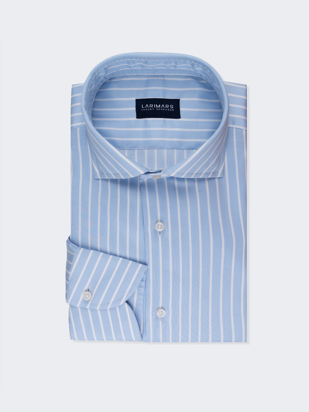Light Blue Reverse Stripe | Cotton Shirt