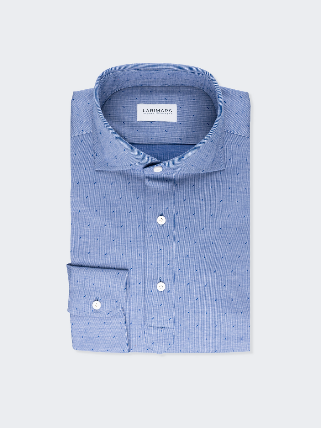 Blue Print | Knitted Shirt