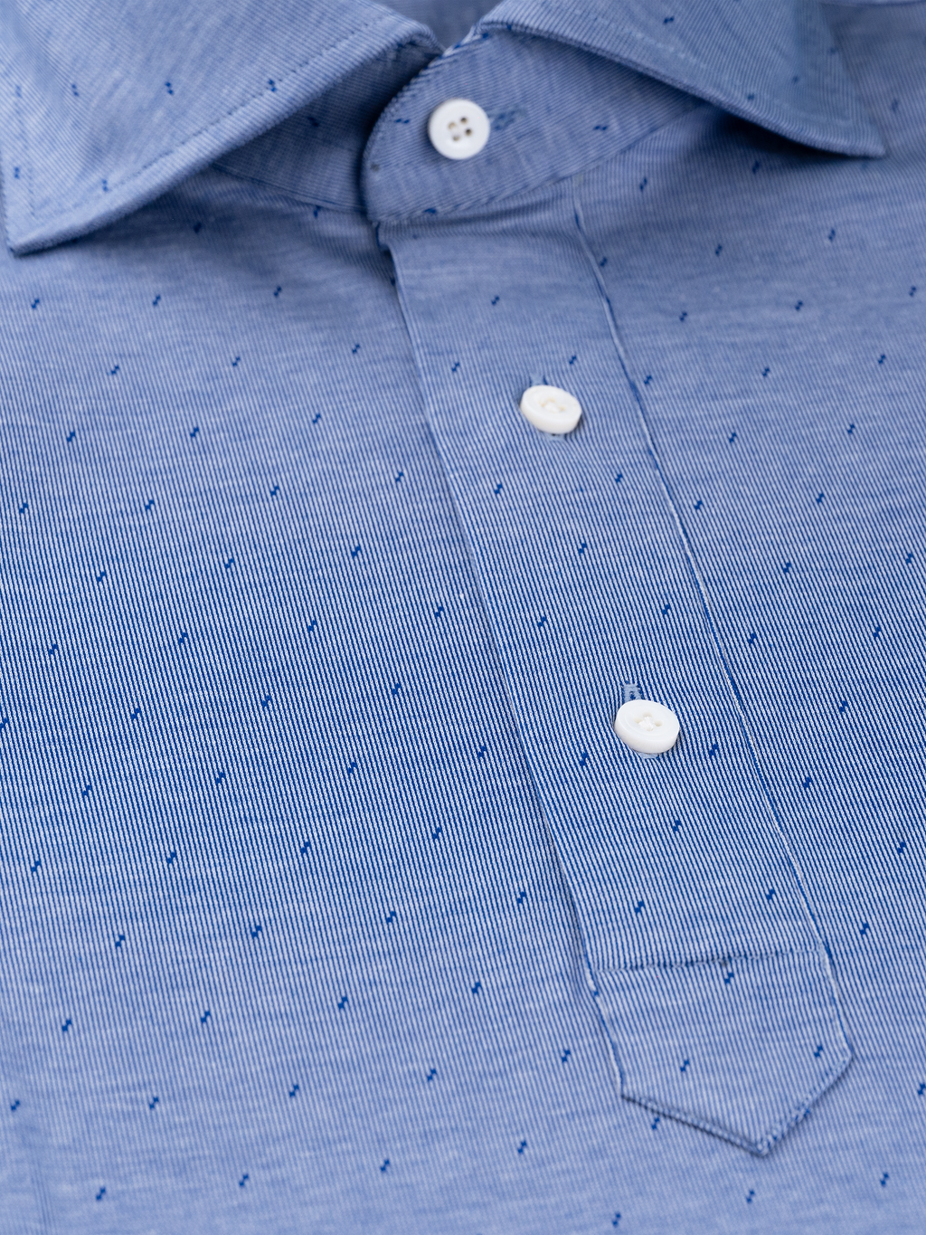 Blue Print | Knitted Shirt