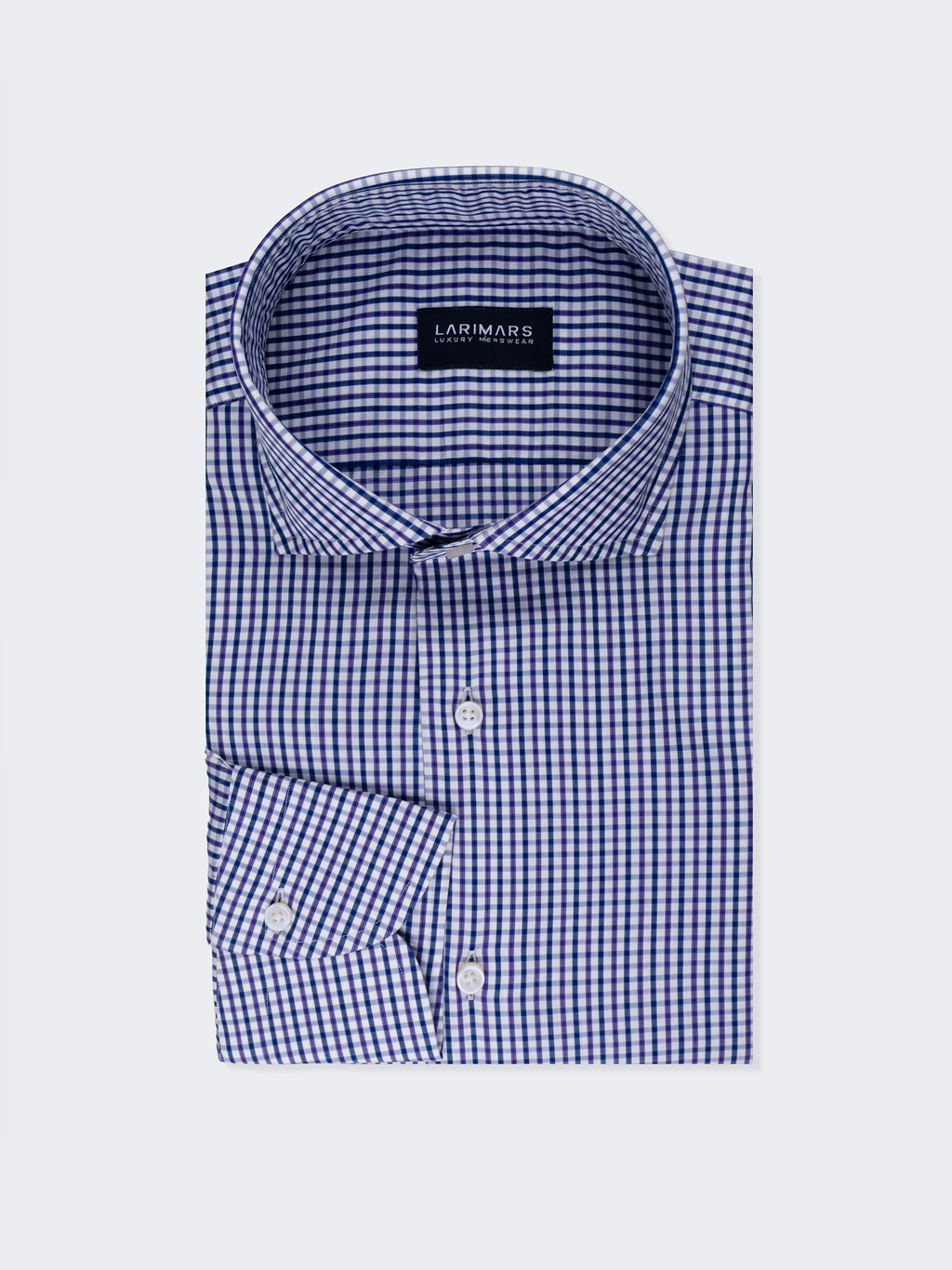 Blue & Mauve Tattersall check