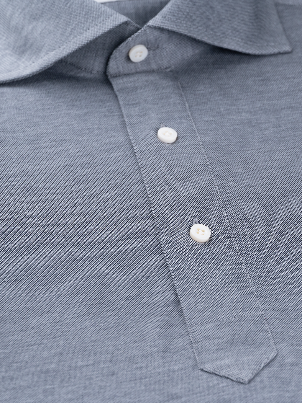 Grey Knit Chambray | Stretch Shirt