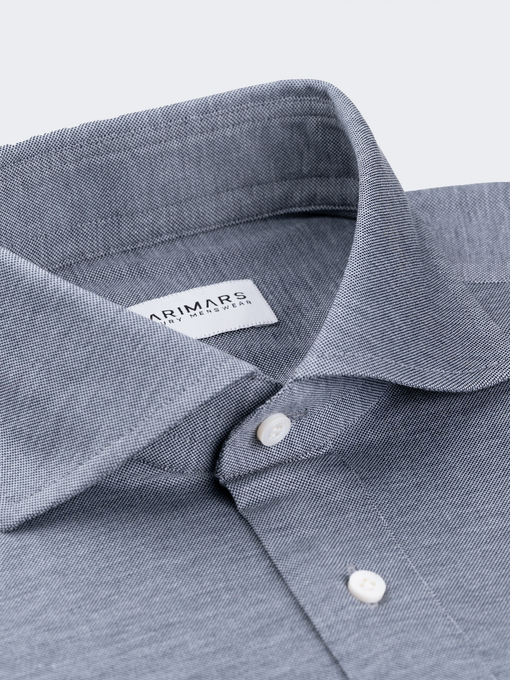 Grey Knit Chambray | Stretch Shirt