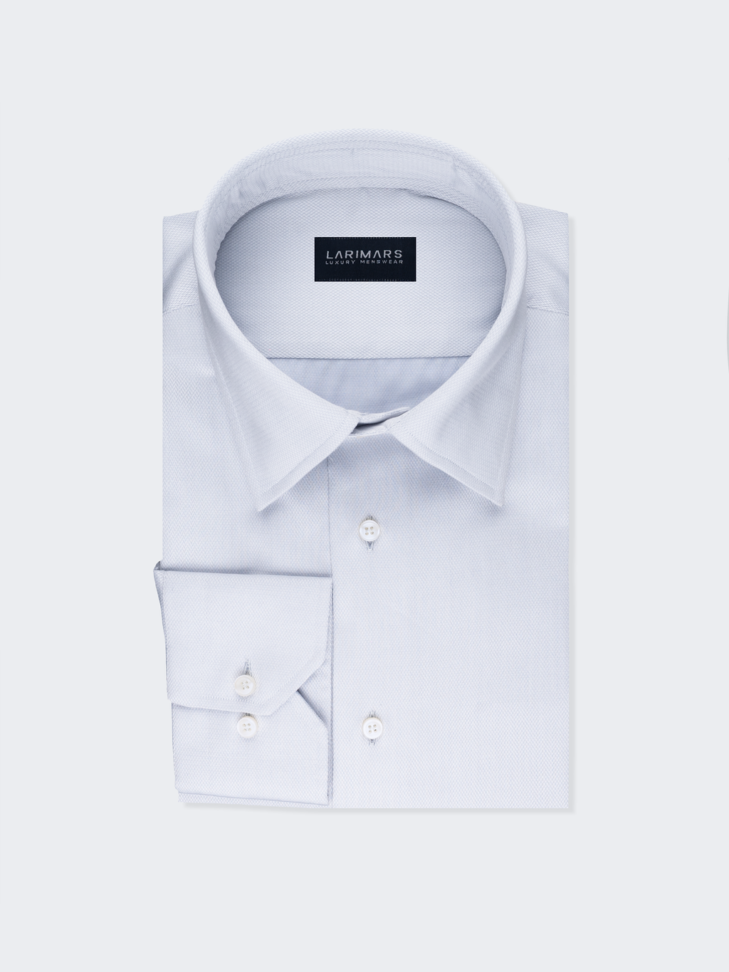 Light Blue Chevron Weave Shirt